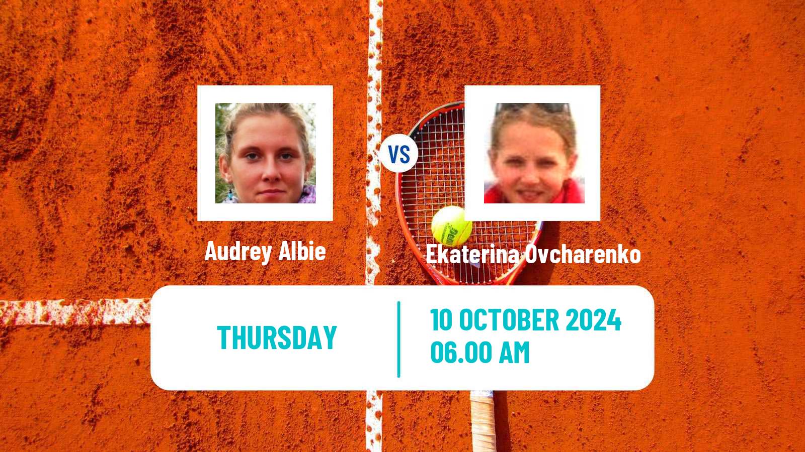 Tennis ITF W35 Joue Les Tours Women Audrey Albie - Ekaterina Ovcharenko