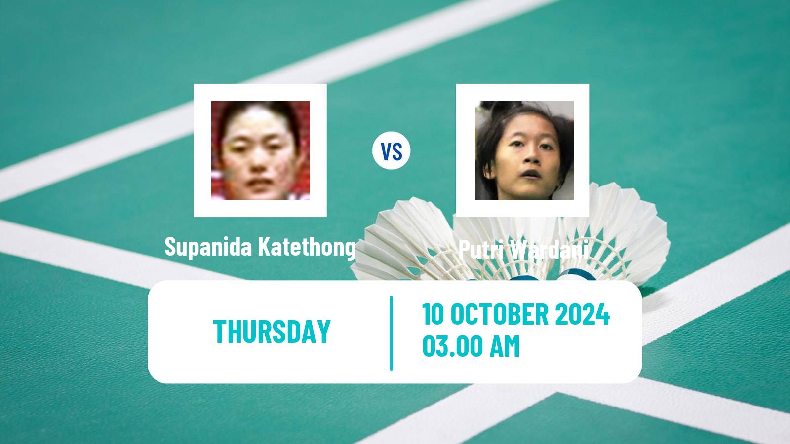 Badminton BWF World Tour Arctic Open Women Supanida Katethong - Putri Wardani