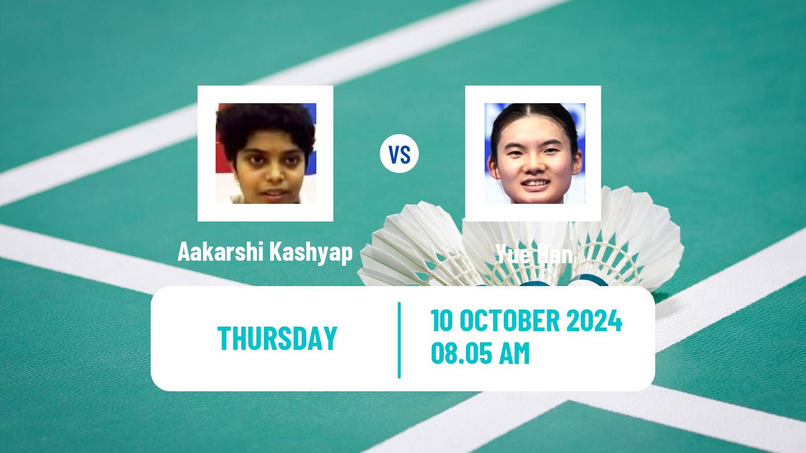 Badminton BWF World Tour Arctic Open Women Aakarshi Kashyap - Yue Han