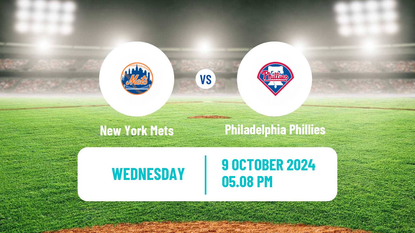 Baseball MLB New York Mets - Philadelphia Phillies