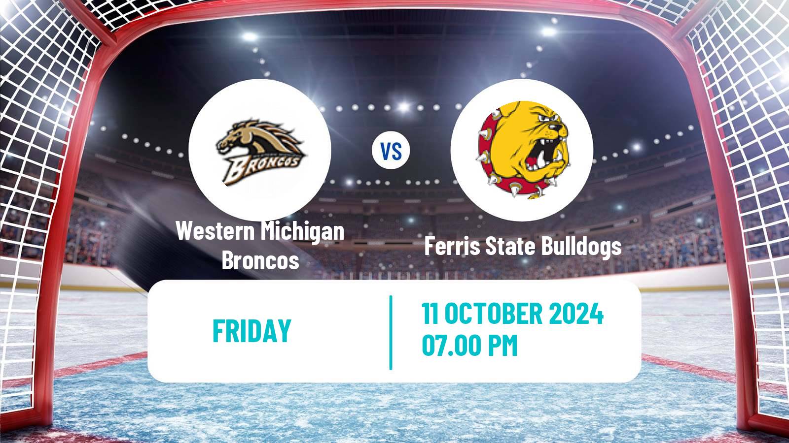 Hockey NCAA Hockey Western Michigan Broncos - Ferris State Bulldogs