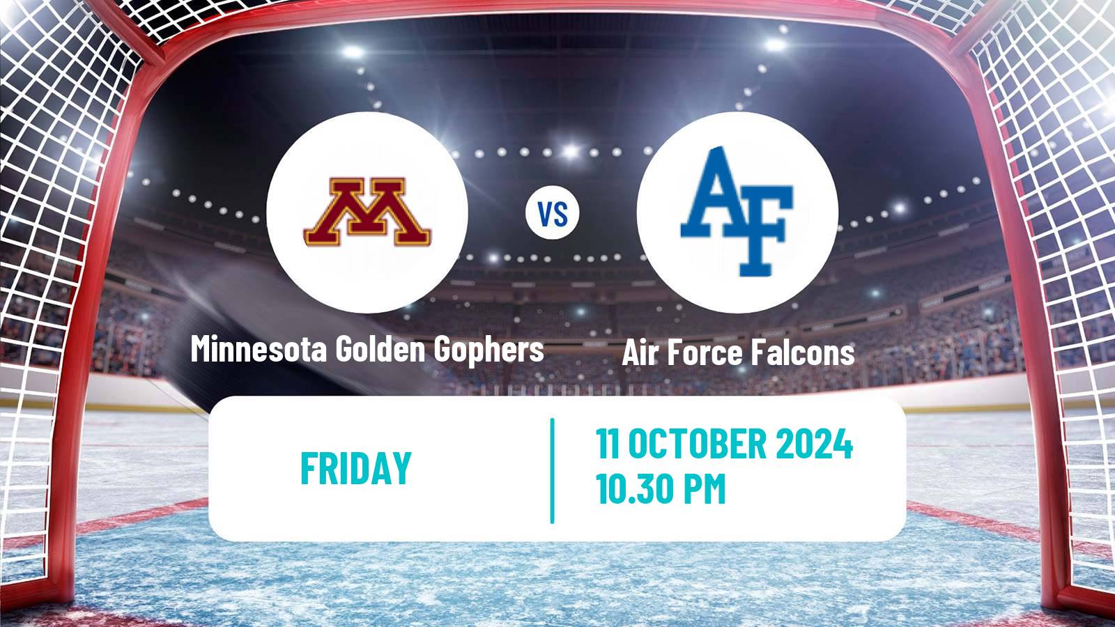 Hockey NCAA Hockey Minnesota Golden Gophers - Air Force Falcons