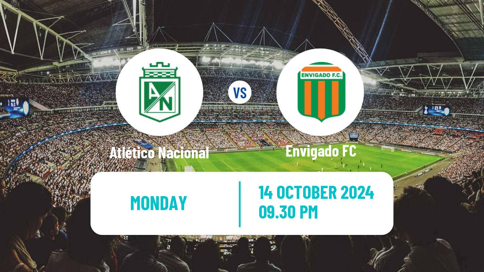 Soccer Colombian Primera A Atlético Nacional - Envigado