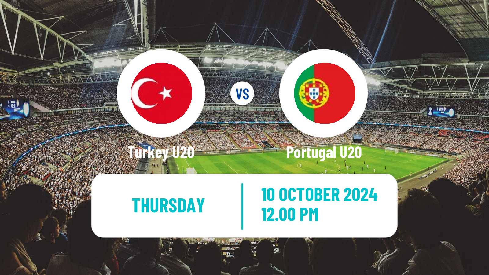 Soccer Elite League U20 Turkey U20 - Portugal U20