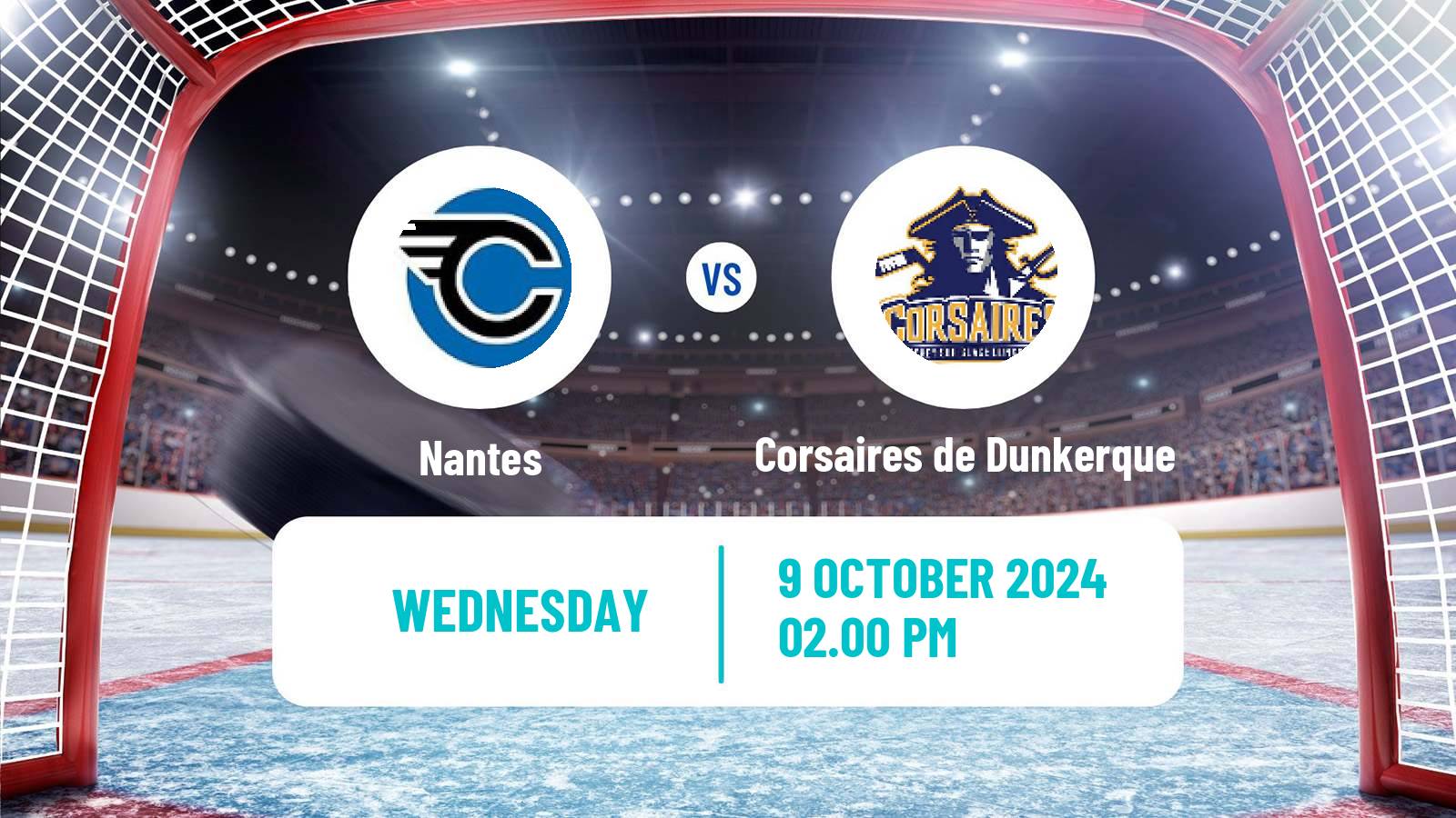 Hockey French D1 Ice Hockey Nantes - Corsaires de Dunkerque