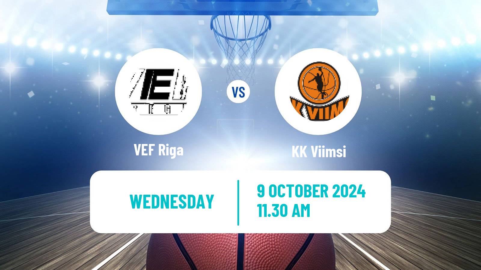 Basketball Estonian–Latvian Basketball League VEF Riga - Viimsi