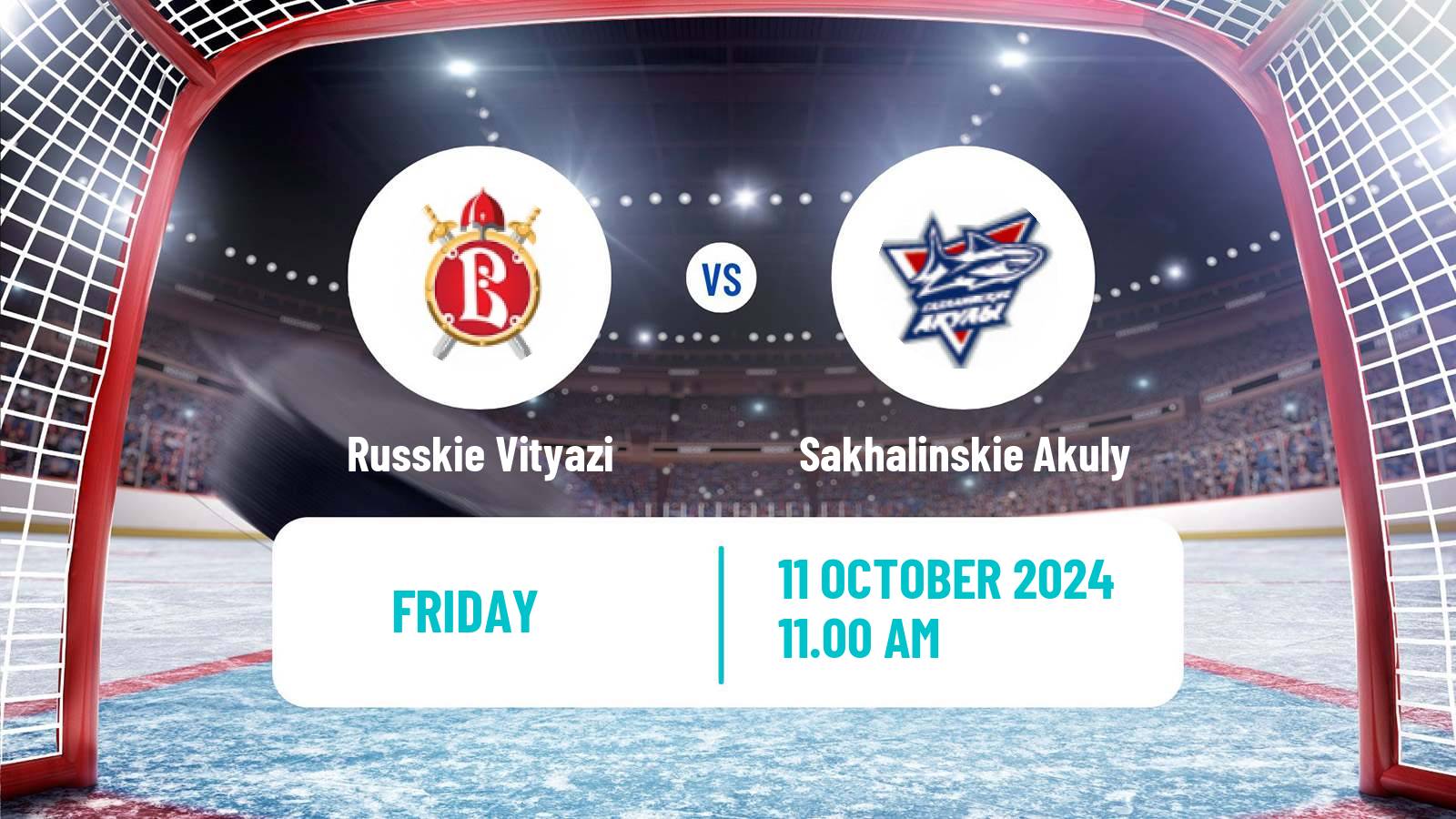 Hockey MHL Russkie Vityazi - Sakhalinskie Akuly