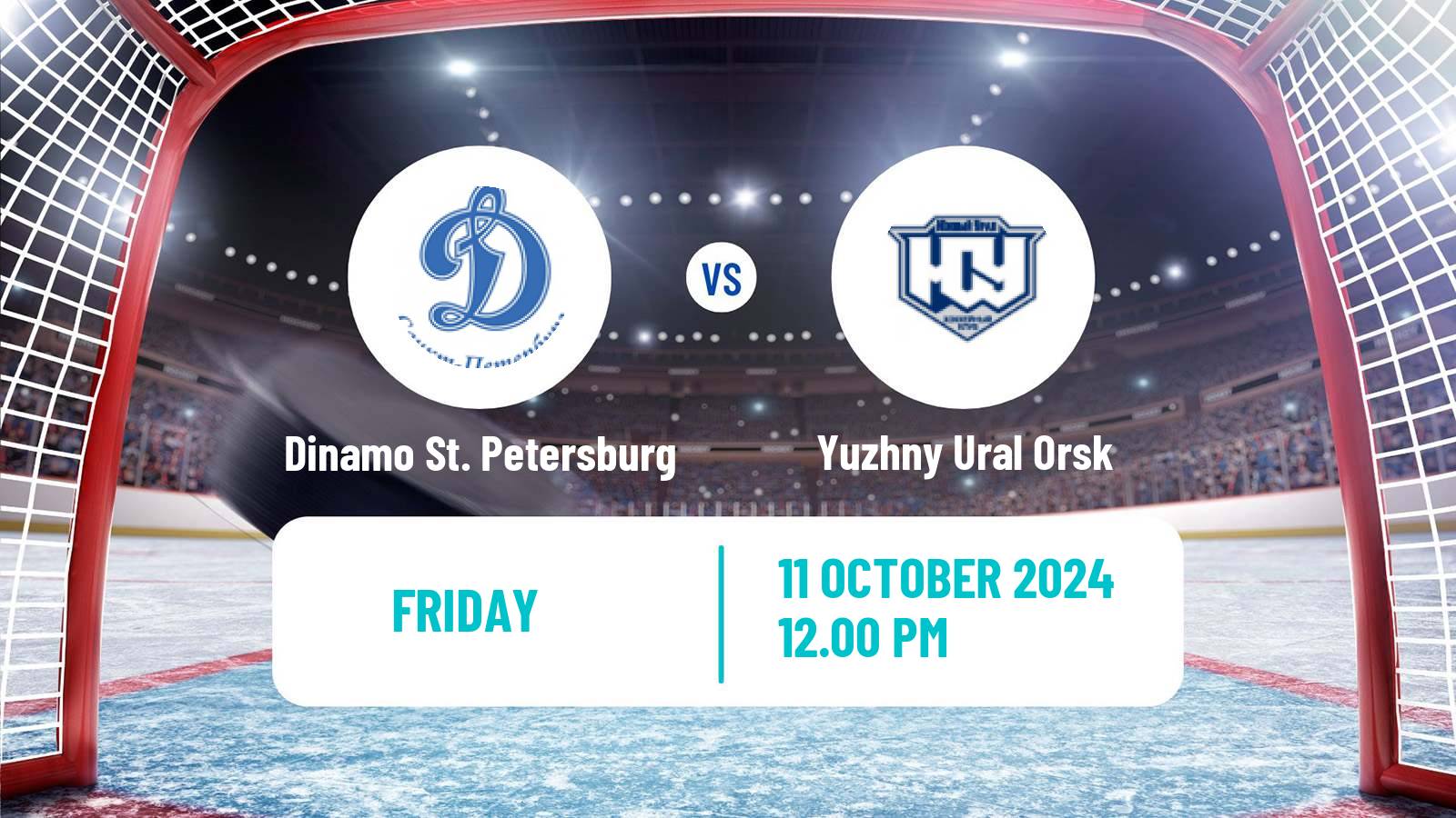 Hockey VHL Dinamo St. Petersburg - Yuzhny Ural Orsk