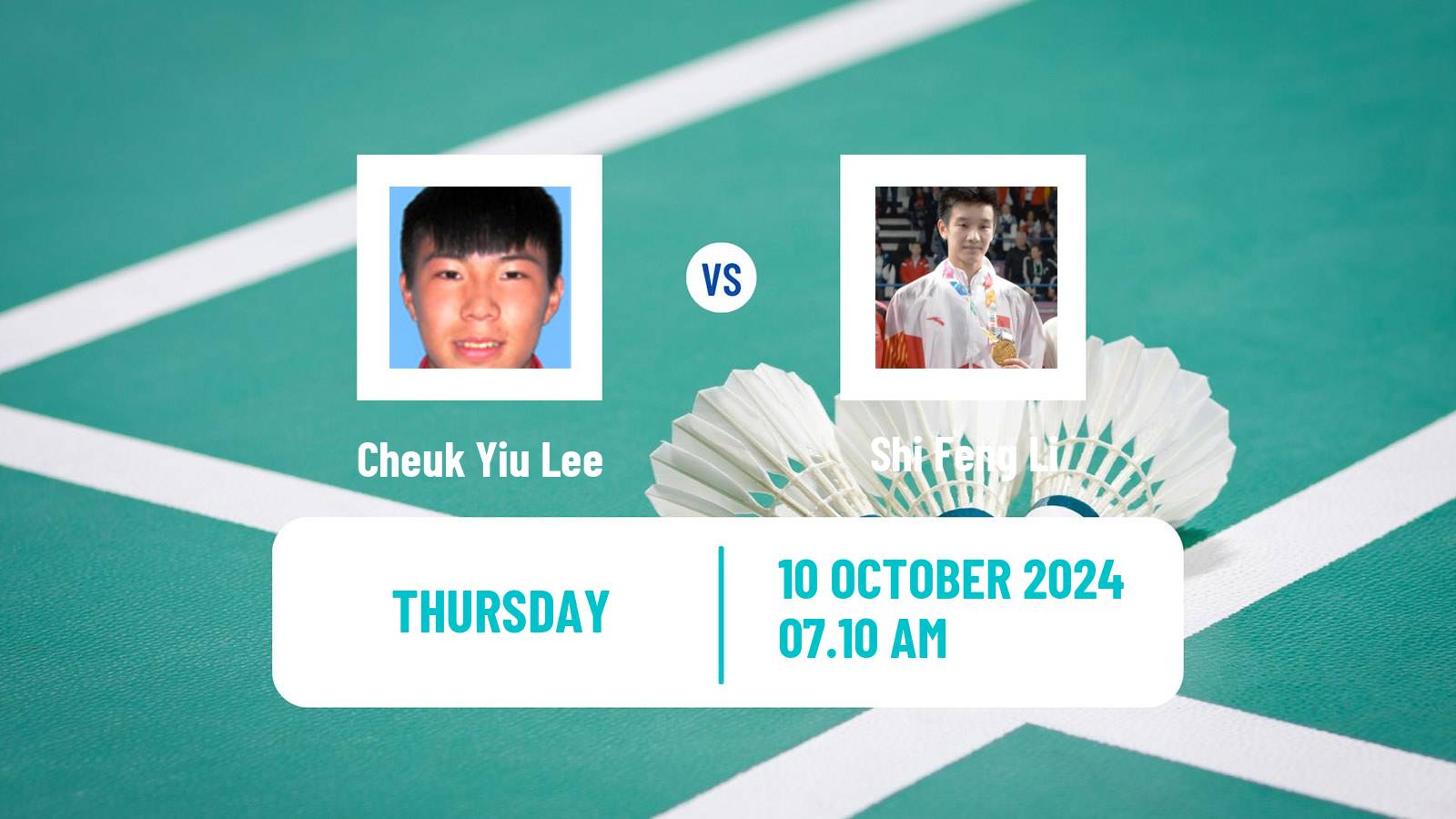 Badminton BWF World Tour Arctic Open Men Cheuk Yiu Lee - Shi Feng Li