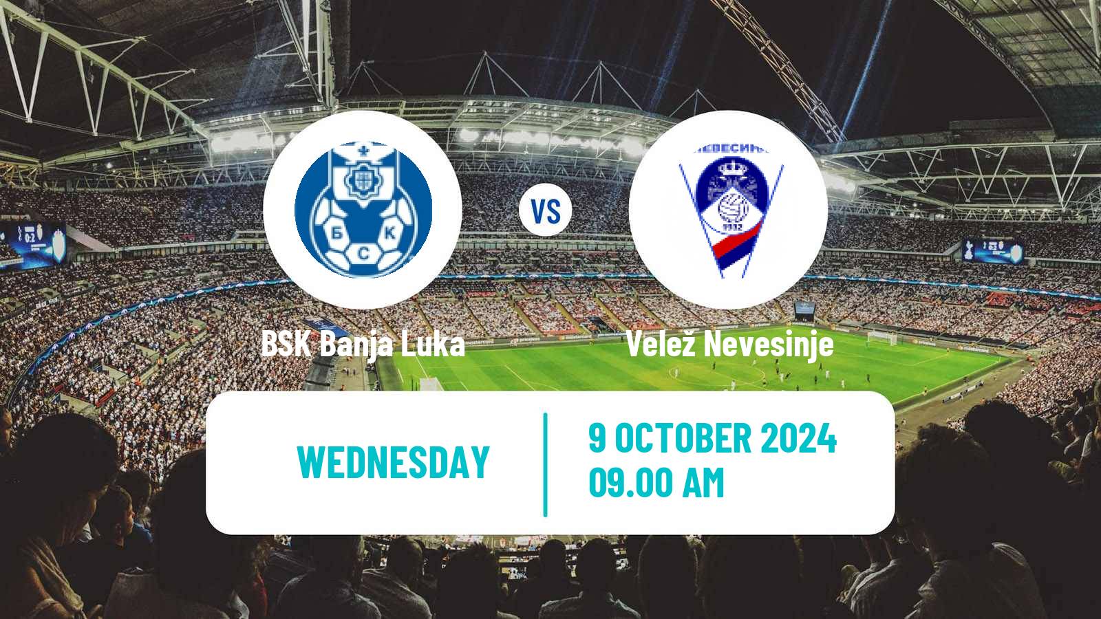 Soccer Bosnian Prva Liga RS BSK Banja Luka - Velež Nevesinje