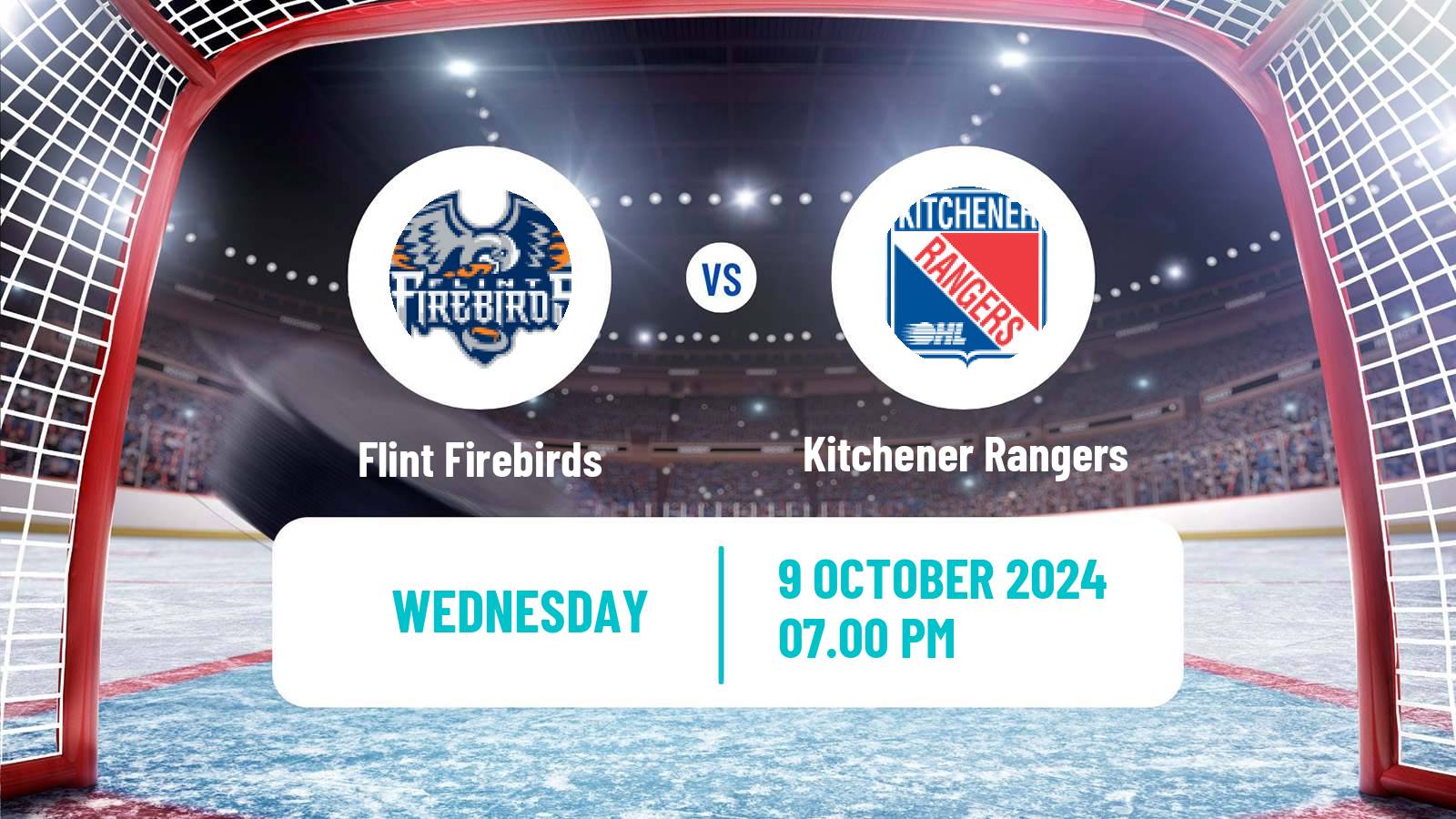 Hockey OHL Flint Firebirds - Kitchener Rangers