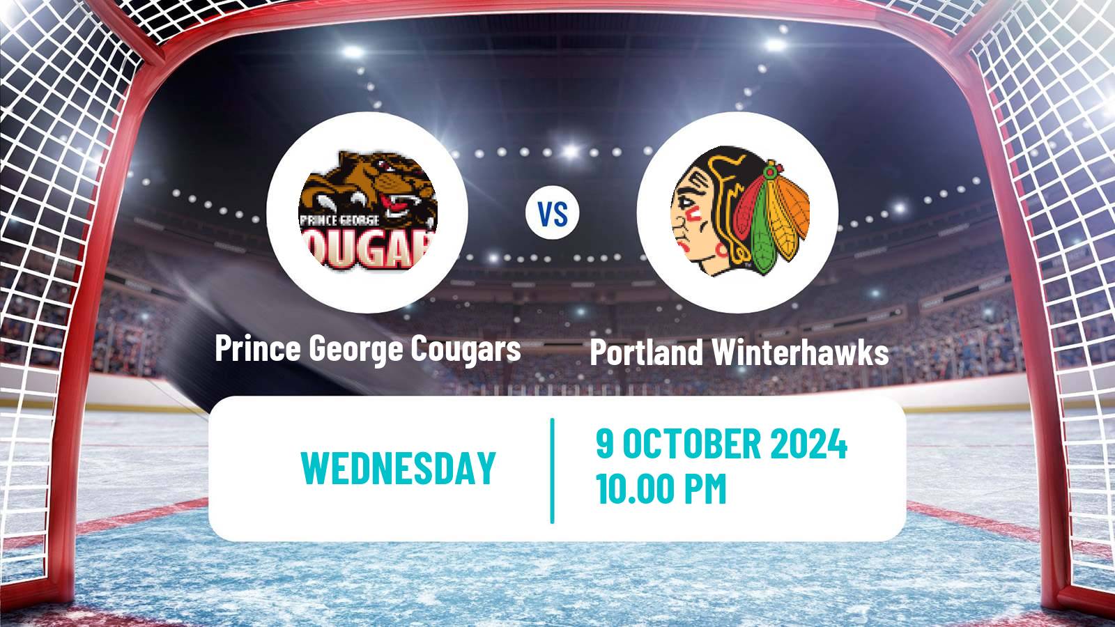 Hockey WHL Prince George Cougars - Portland Winterhawks