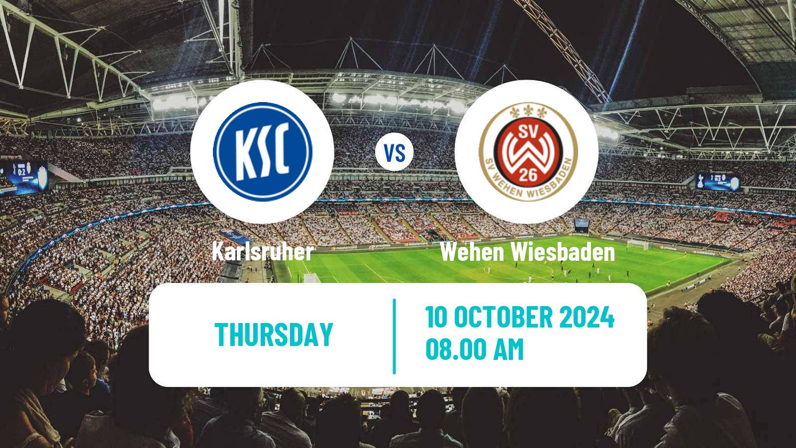 Soccer Club Friendly Karlsruher - Wehen Wiesbaden