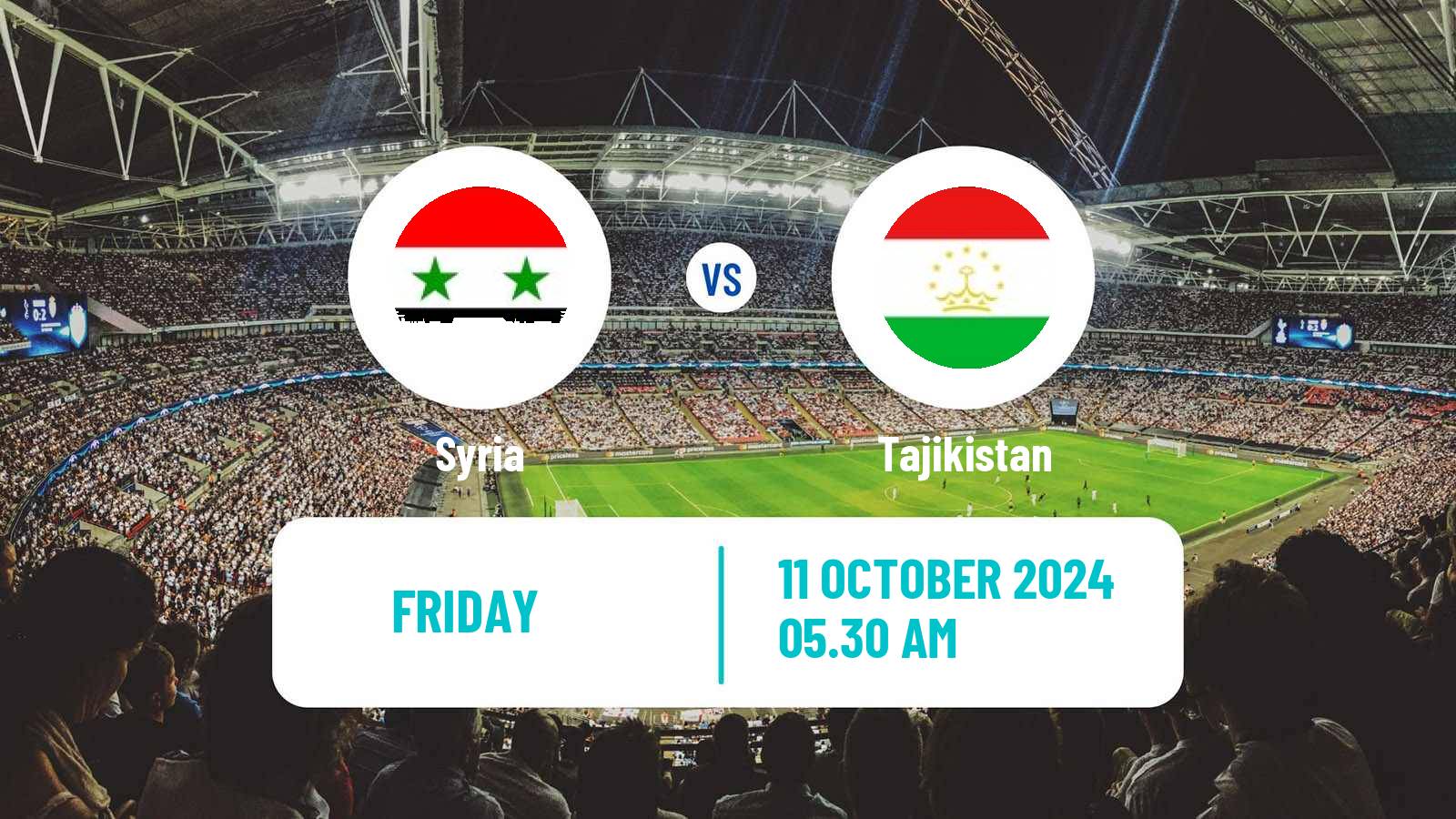 Soccer Kings Cup Thailand Syria - Tajikistan