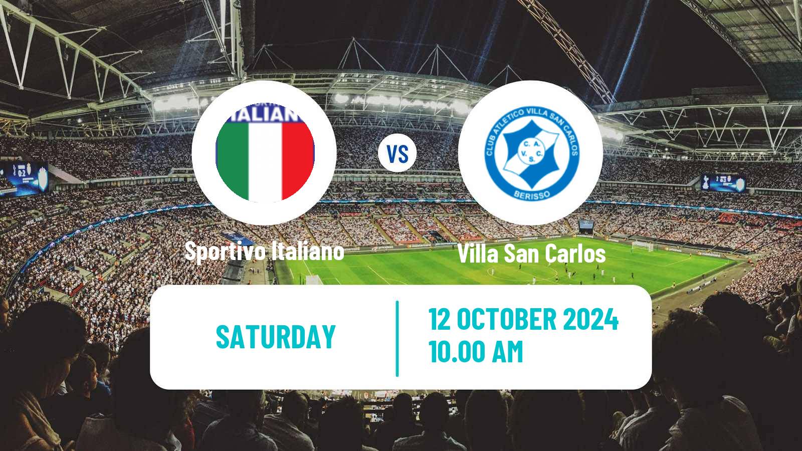 Soccer Argentinian Primera B Sportivo Italiano - Villa San Carlos