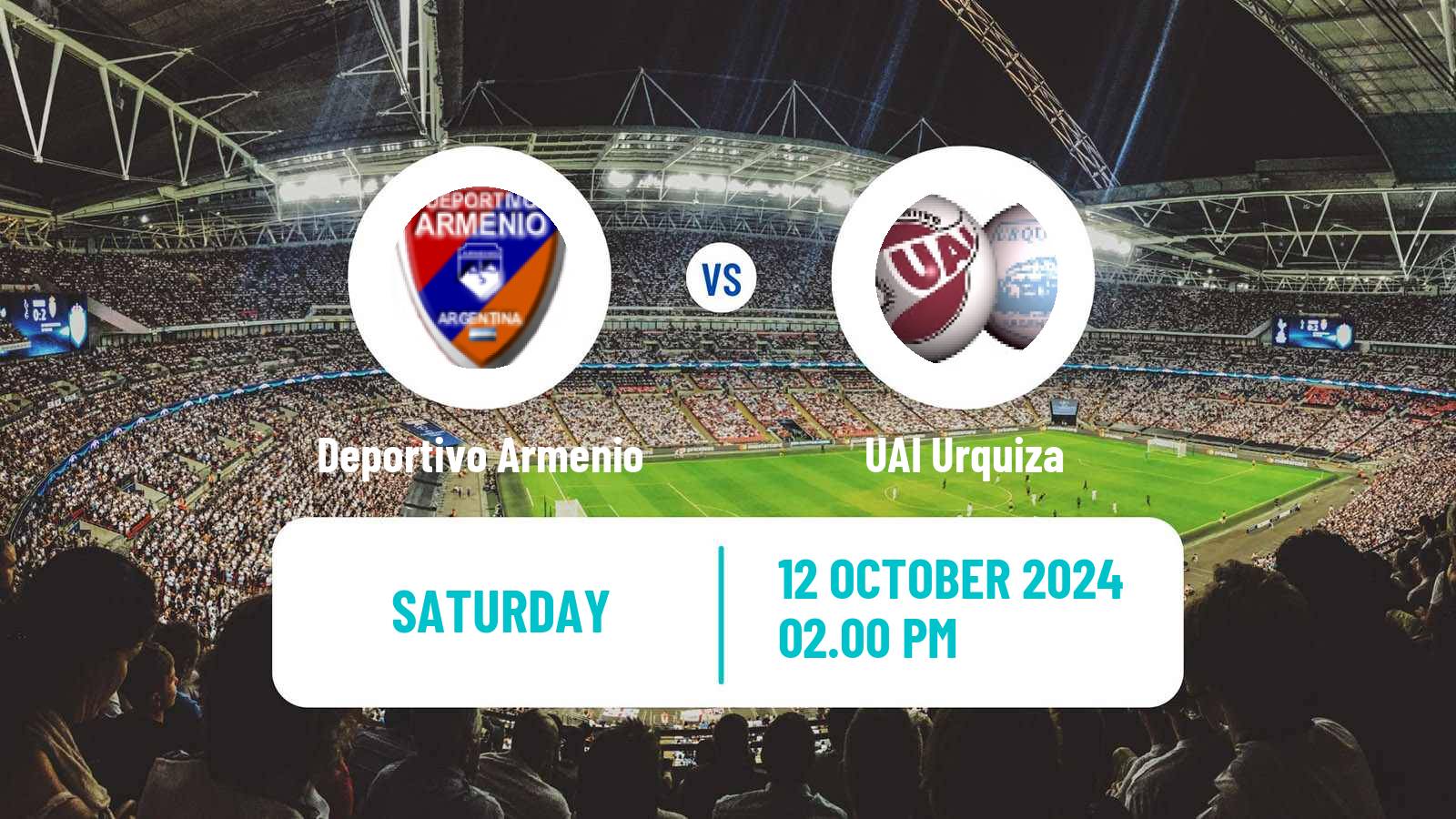 Soccer Argentinian Primera B Deportivo Armenio - UAI Urquiza