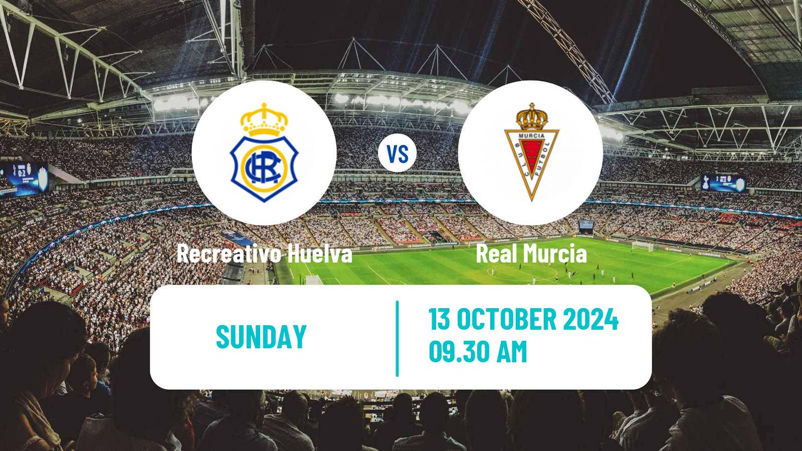 Soccer Spanish Primera RFEF Group 2 Recreativo Huelva - Real Murcia