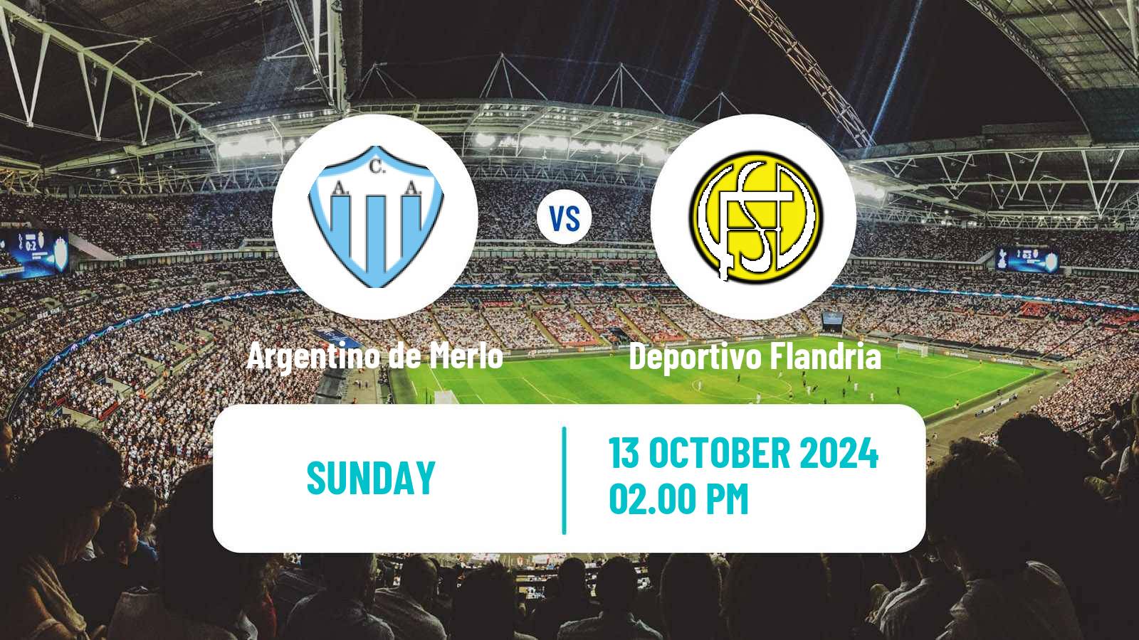 Soccer Argentinian Primera B Argentino de Merlo - Deportivo Flandria