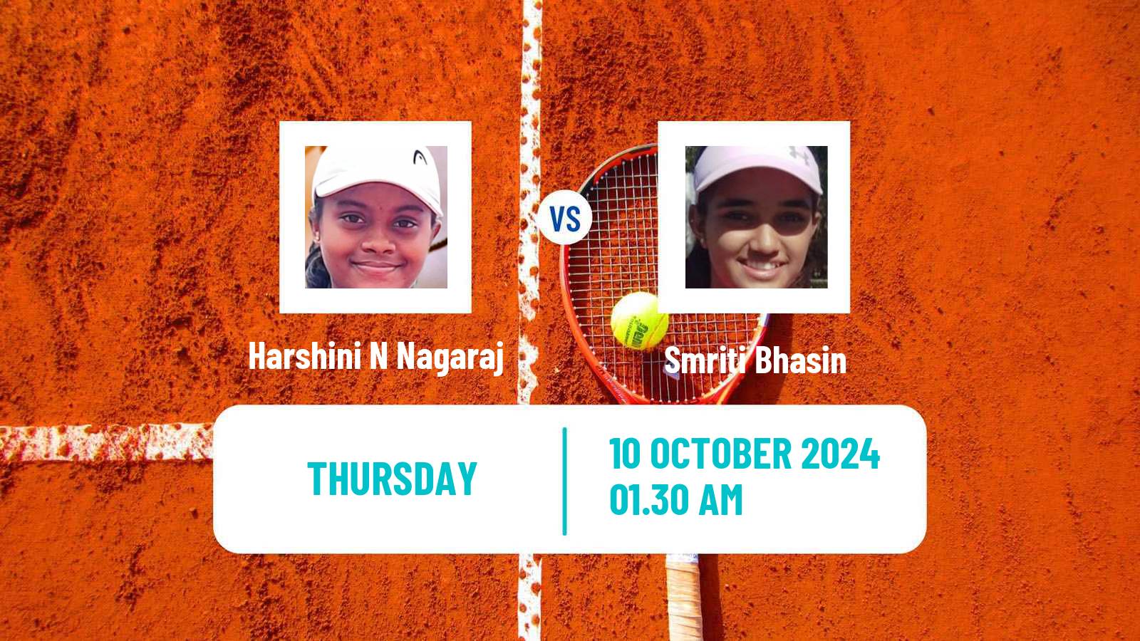 Tennis ITF W15 Mysuru Women Harshini N Nagaraj - Smriti Bhasin