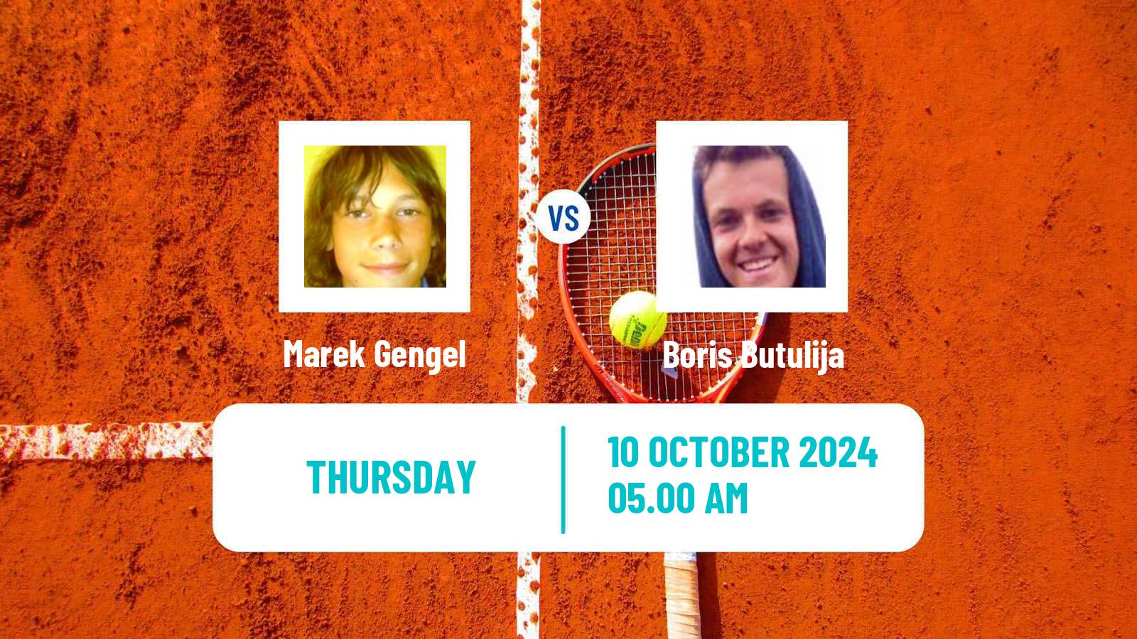 Tennis ITF M15 Sharm Elsheikh 13 Men Marek Gengel - Boris Butulija