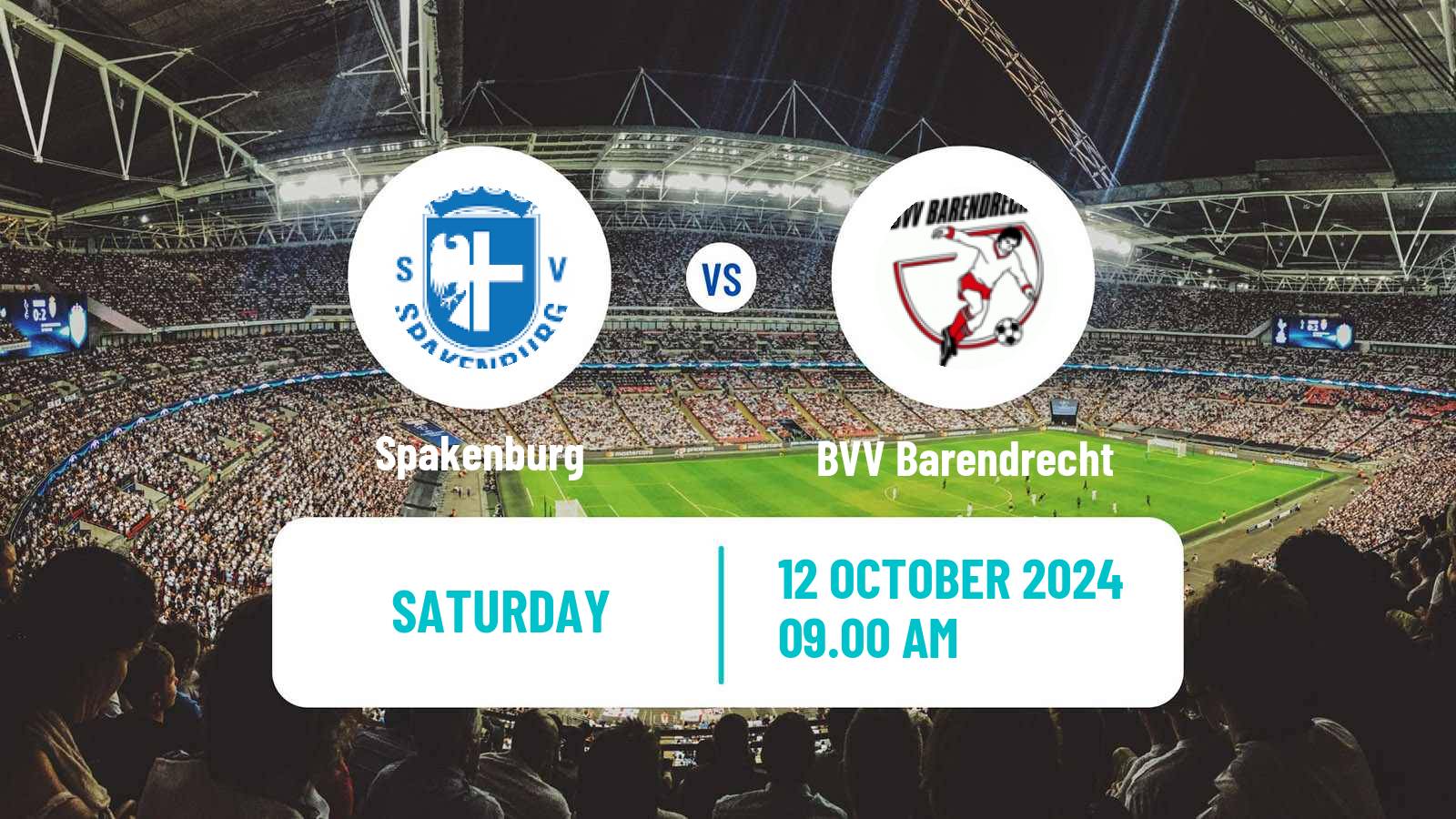 Soccer Dutch Tweede Divisie Spakenburg - BVV Barendrecht