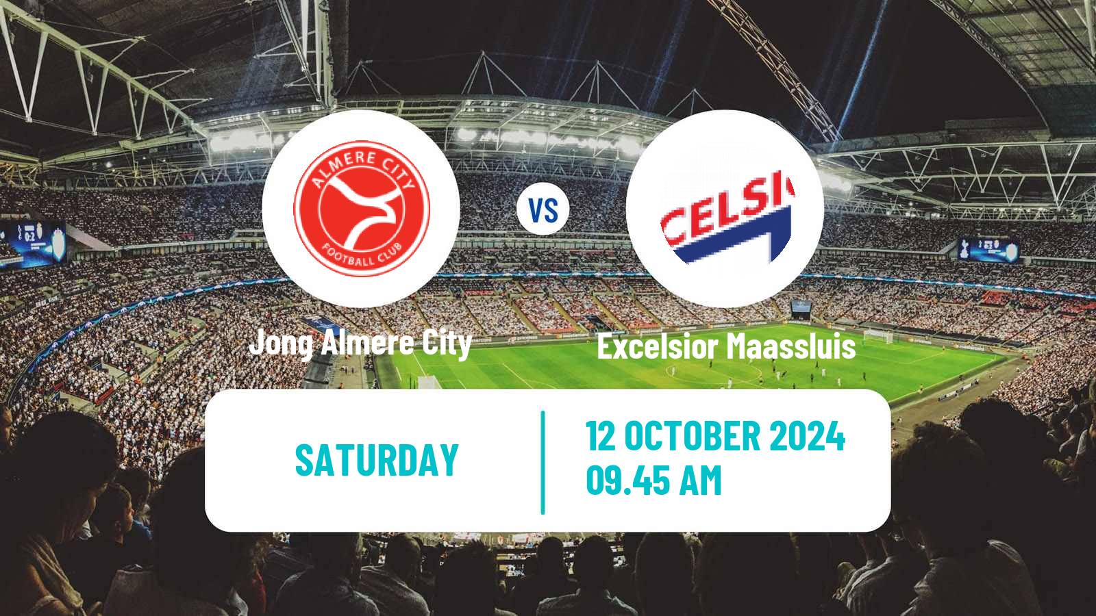 Soccer Dutch Tweede Divisie Jong Almere City - Excelsior Maassluis