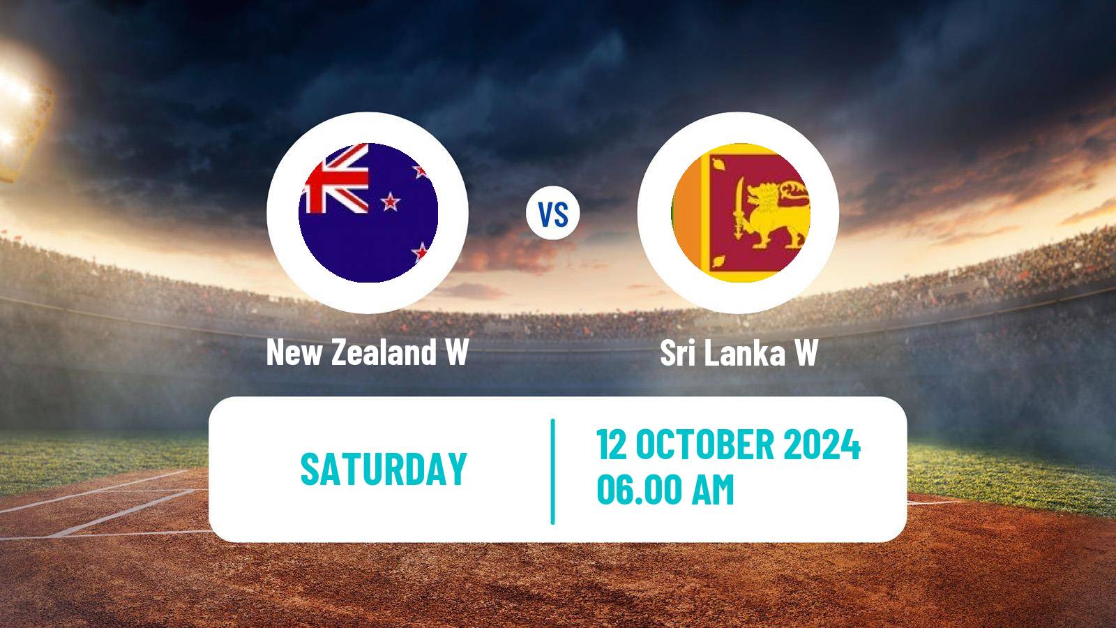 Cricket ICC World Twenty20 Women New Zealand W - Sri Lanka W