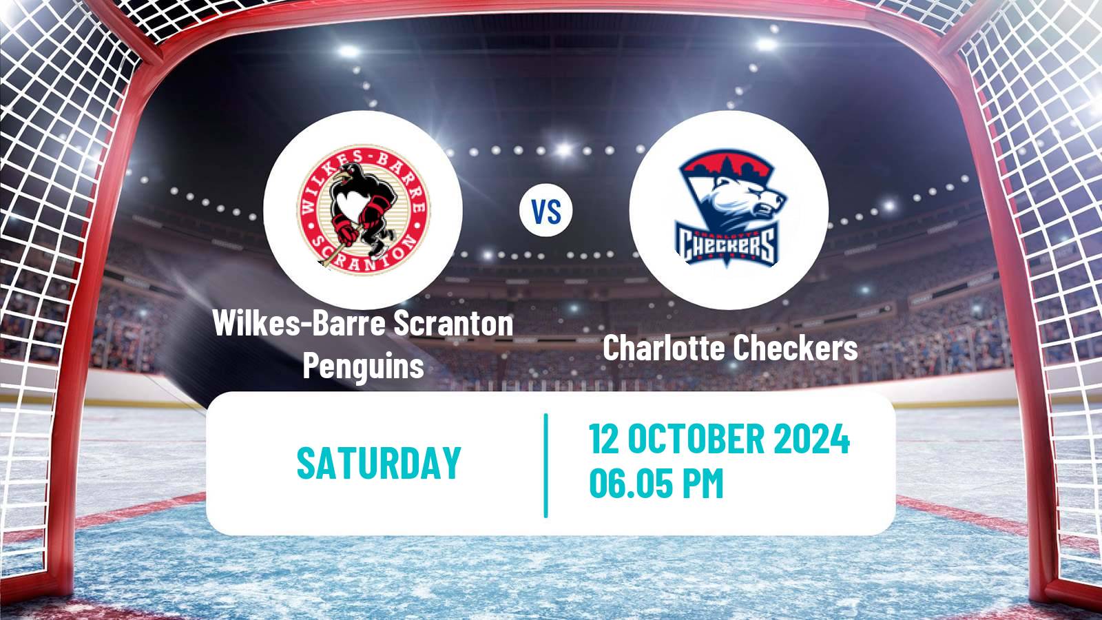 Hockey AHL Wilkes-Barre Scranton Penguins - Charlotte Checkers