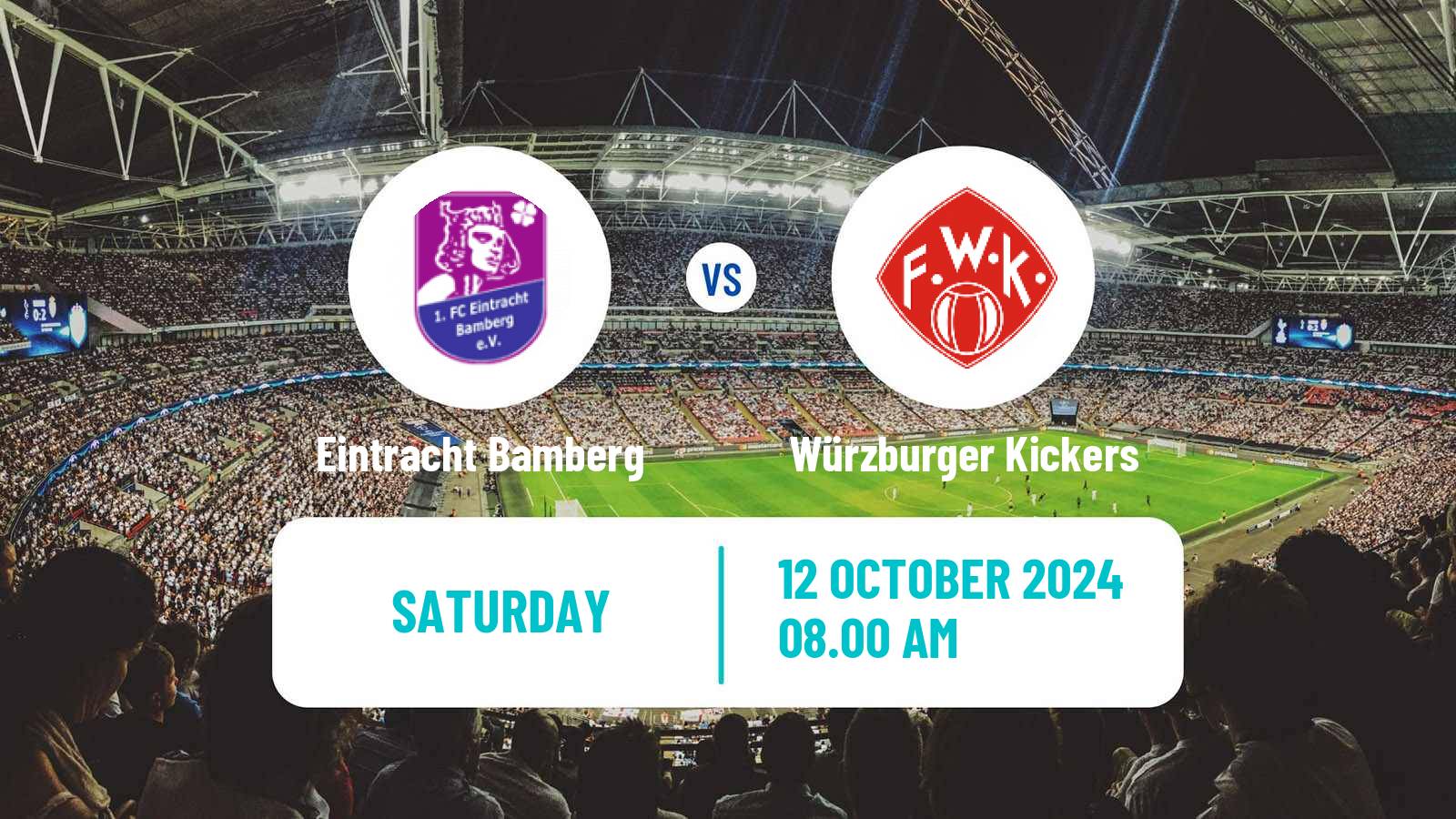 Soccer German Regionalliga Bayern Eintracht Bamberg - Würzburger Kickers