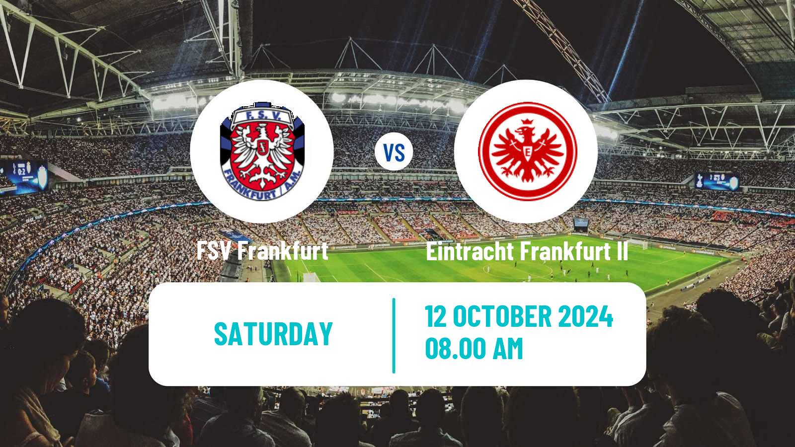 Soccer German Regionalliga Sudwest FSV Frankfurt - Eintracht Frankfurt II