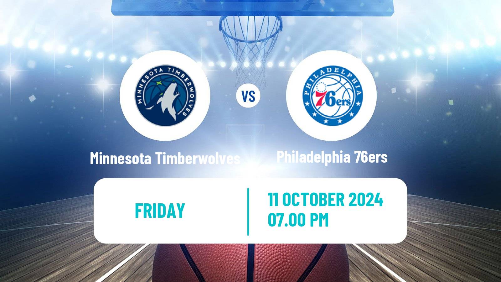 Basketball NBA Minnesota Timberwolves - Philadelphia 76ers