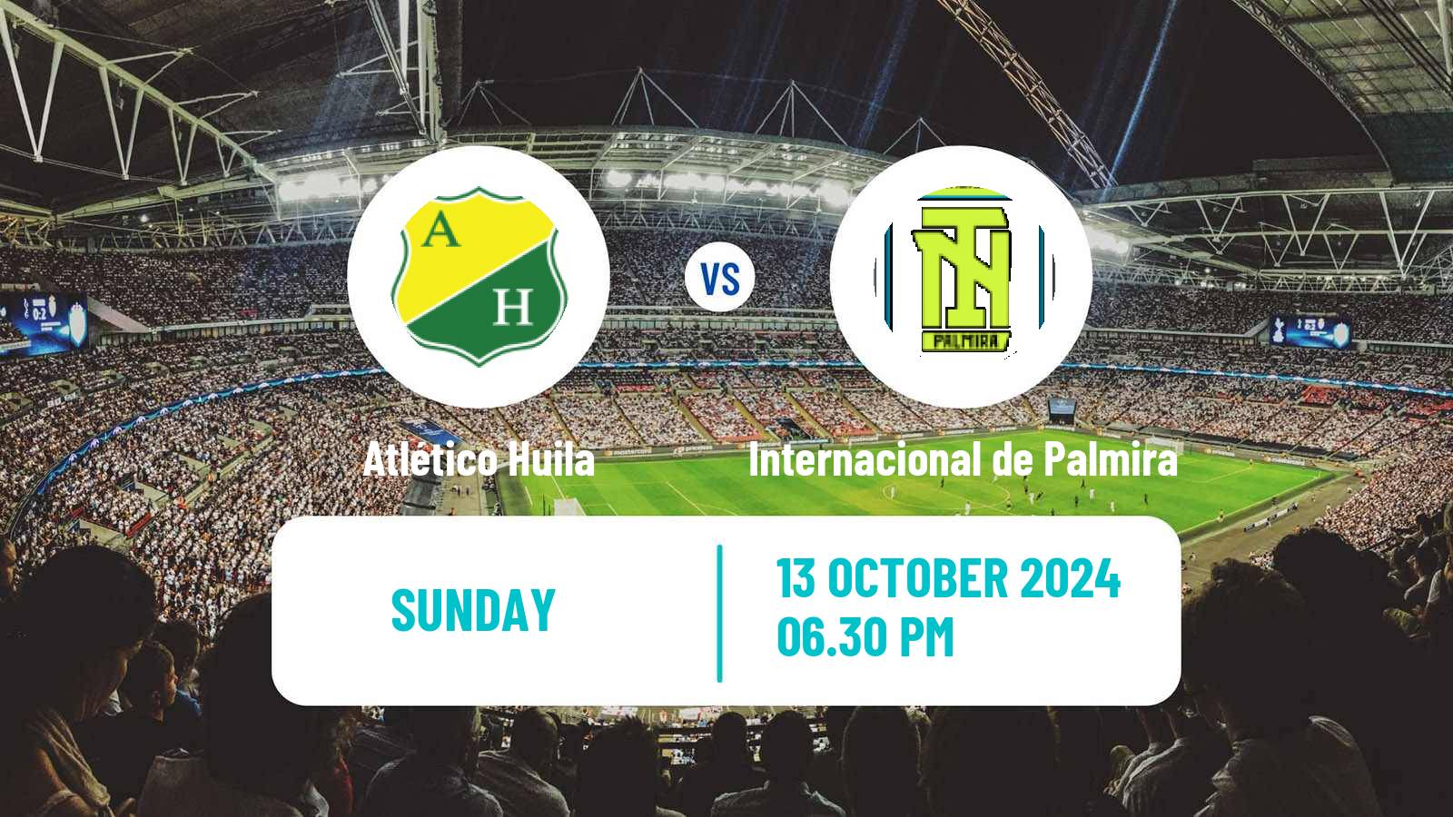 Soccer Colombian Primera B Atlético Huila - Internacional de Palmira