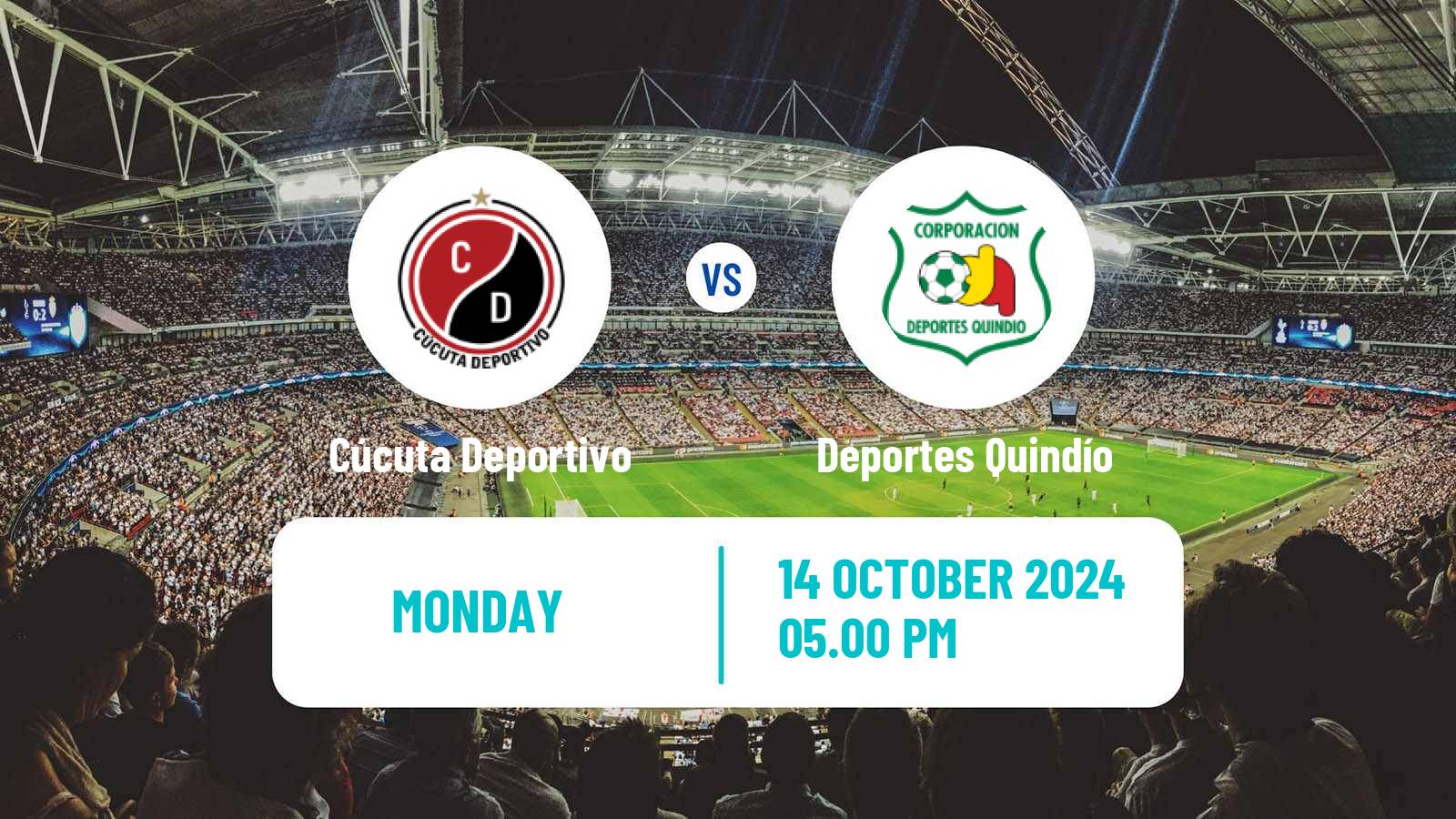 Soccer Colombian Primera B Cúcuta Deportivo - Deportes Quindío