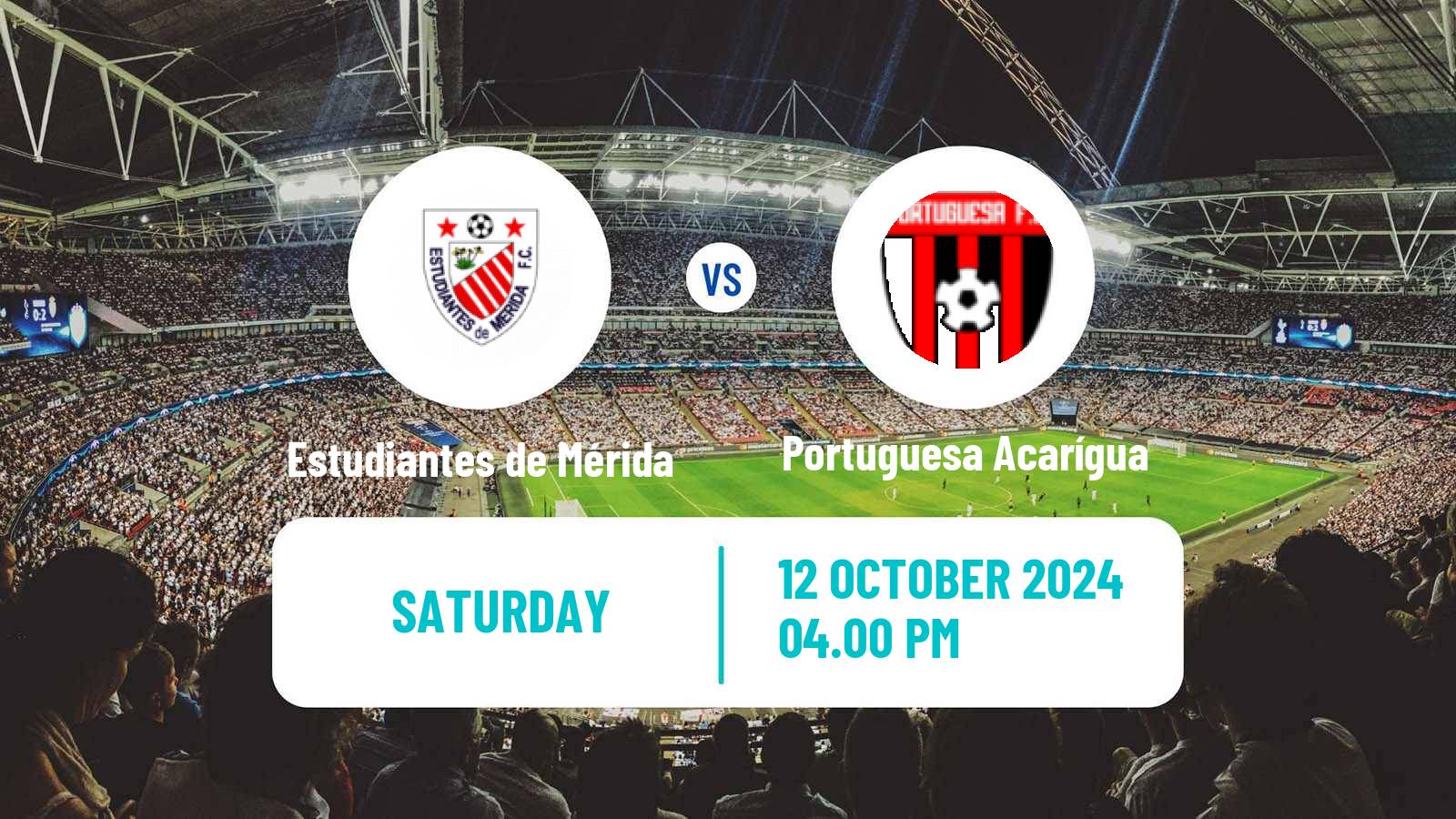 Soccer Venezuelan Primera Division Estudiantes de Mérida - Portuguesa Acarígua