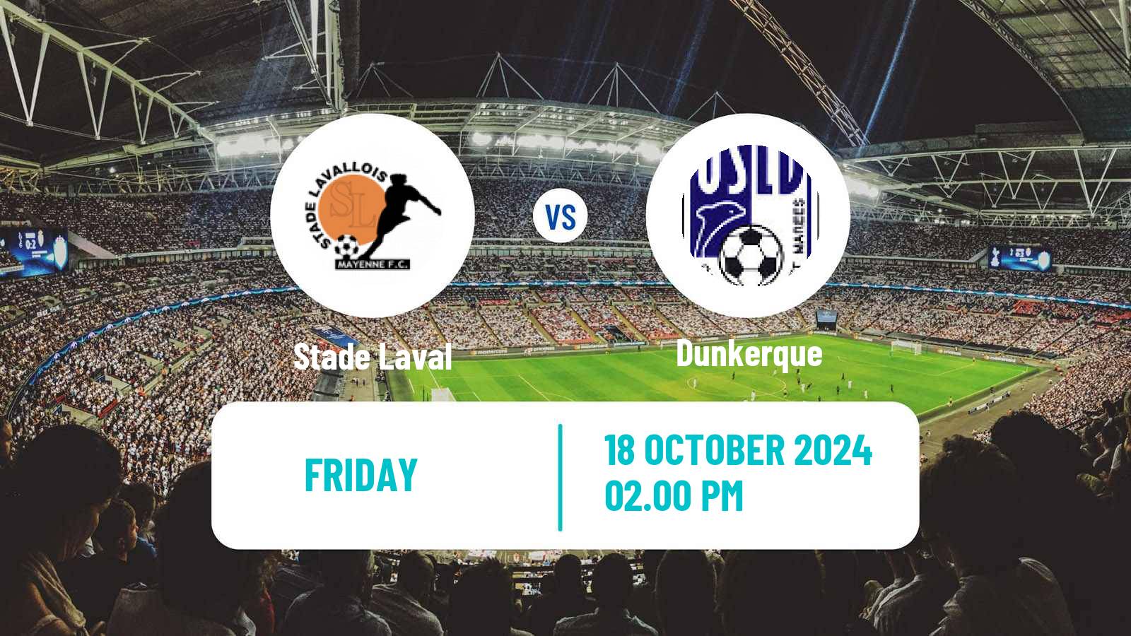 Soccer French Ligue 2 Laval - Dunkerque