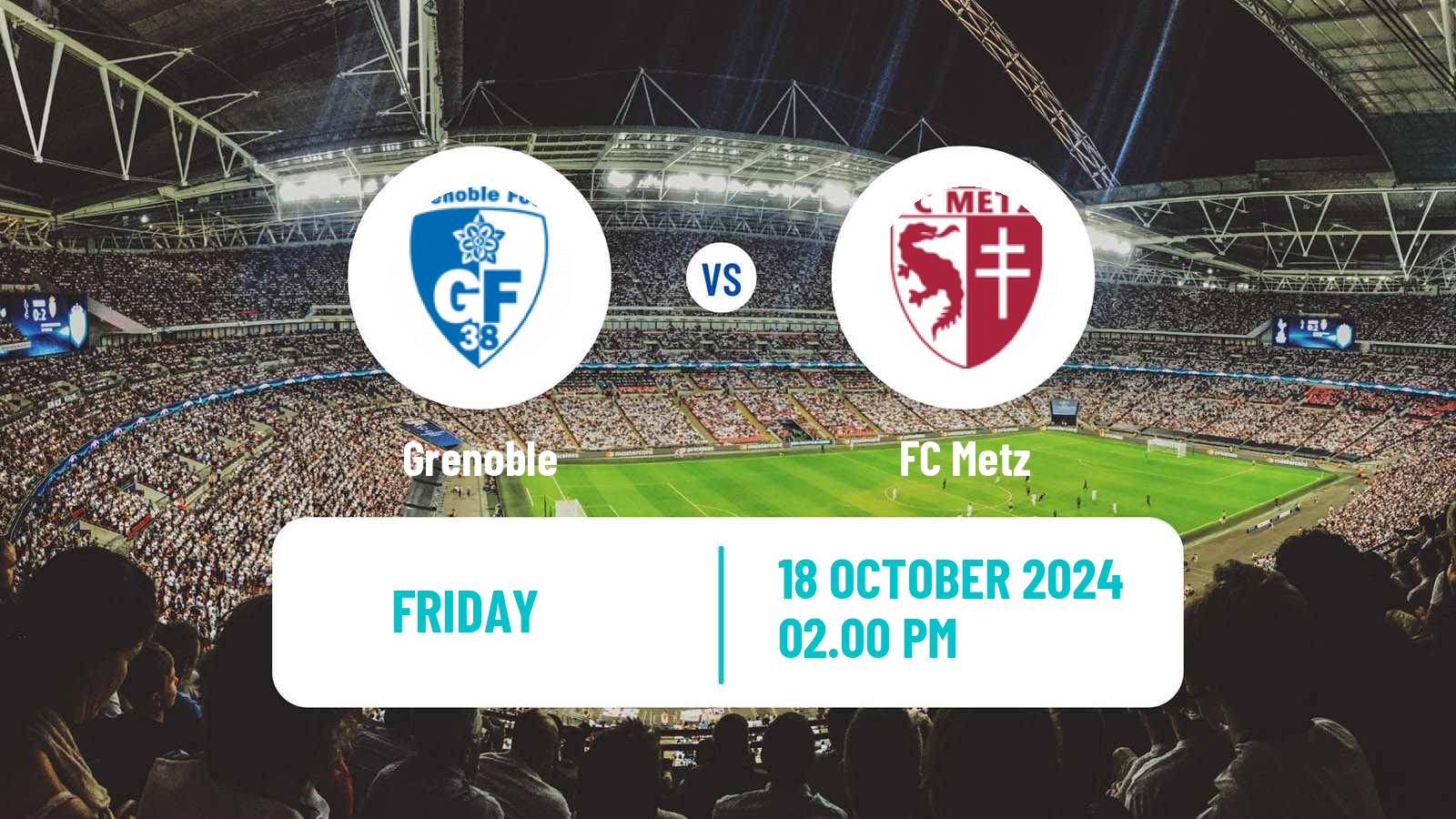 Soccer French Ligue 2 Grenoble - Metz