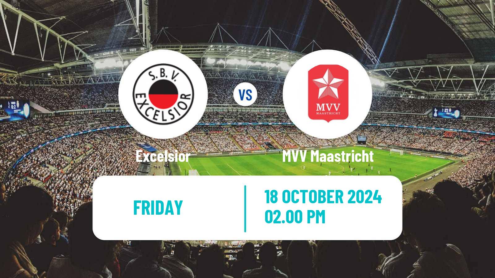 Soccer Dutch Eerste Divisie Excelsior - MVV Maastricht