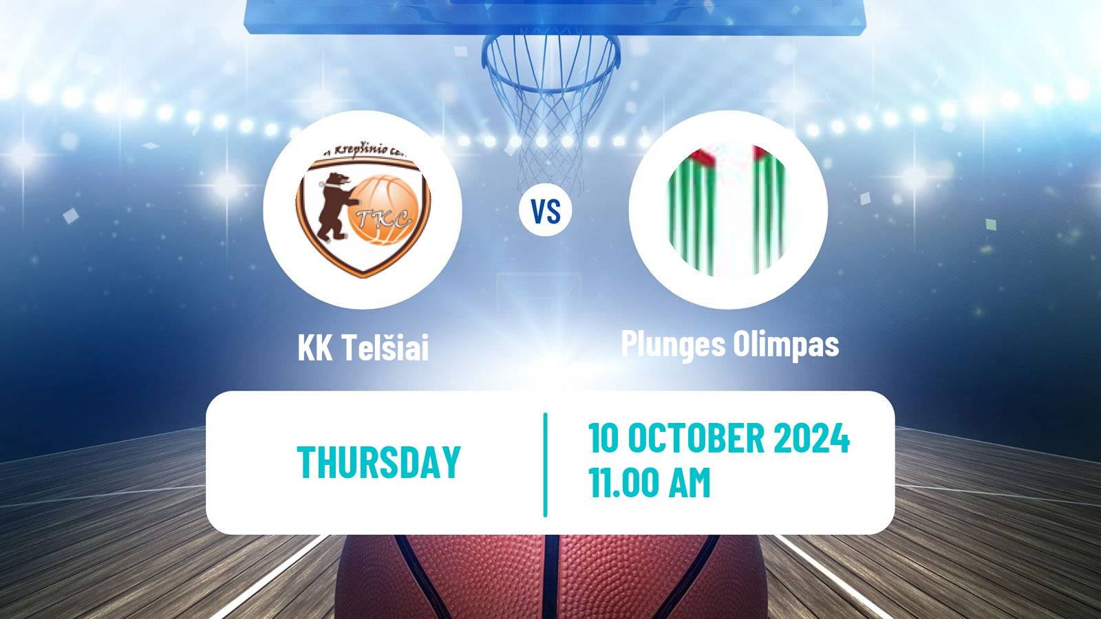 Basketball Lietuvos NKL Telšiai - Plunges Olimpas