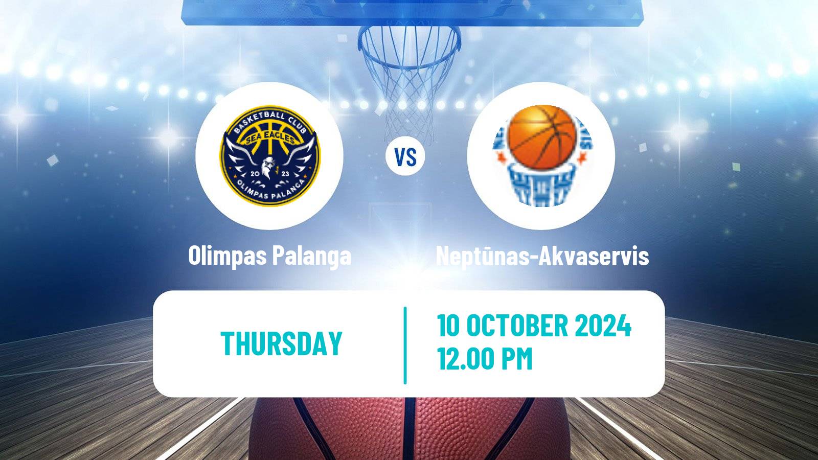 Basketball Lietuvos NKL Olimpas Palanga - Neptūnas-Akvaservis