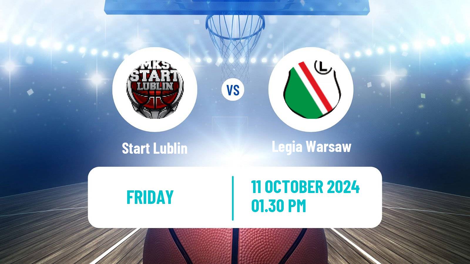 Basketball Polish Basket Liga Start Lublin - Legia Warsaw