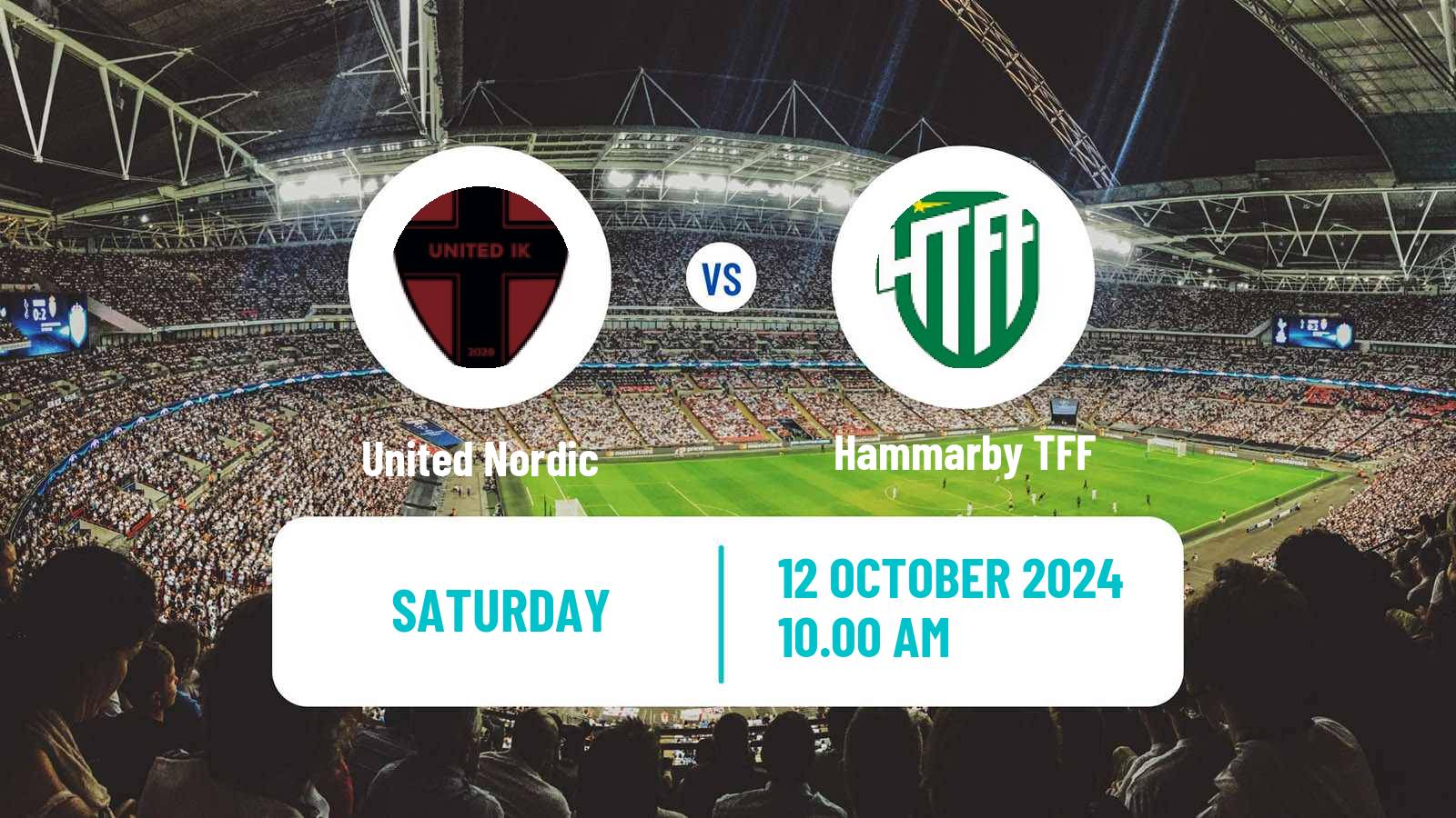 Soccer Swedish Division 1 Norra United Nordic - Hammarby TFF