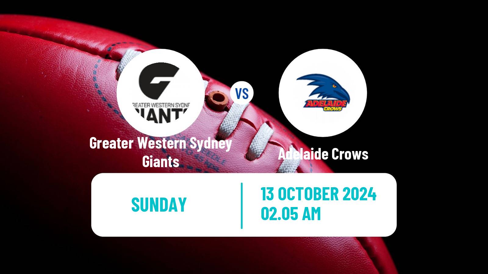 Aussie rules AFL Women Greater Western Sydney Giants - Adelaide Crows