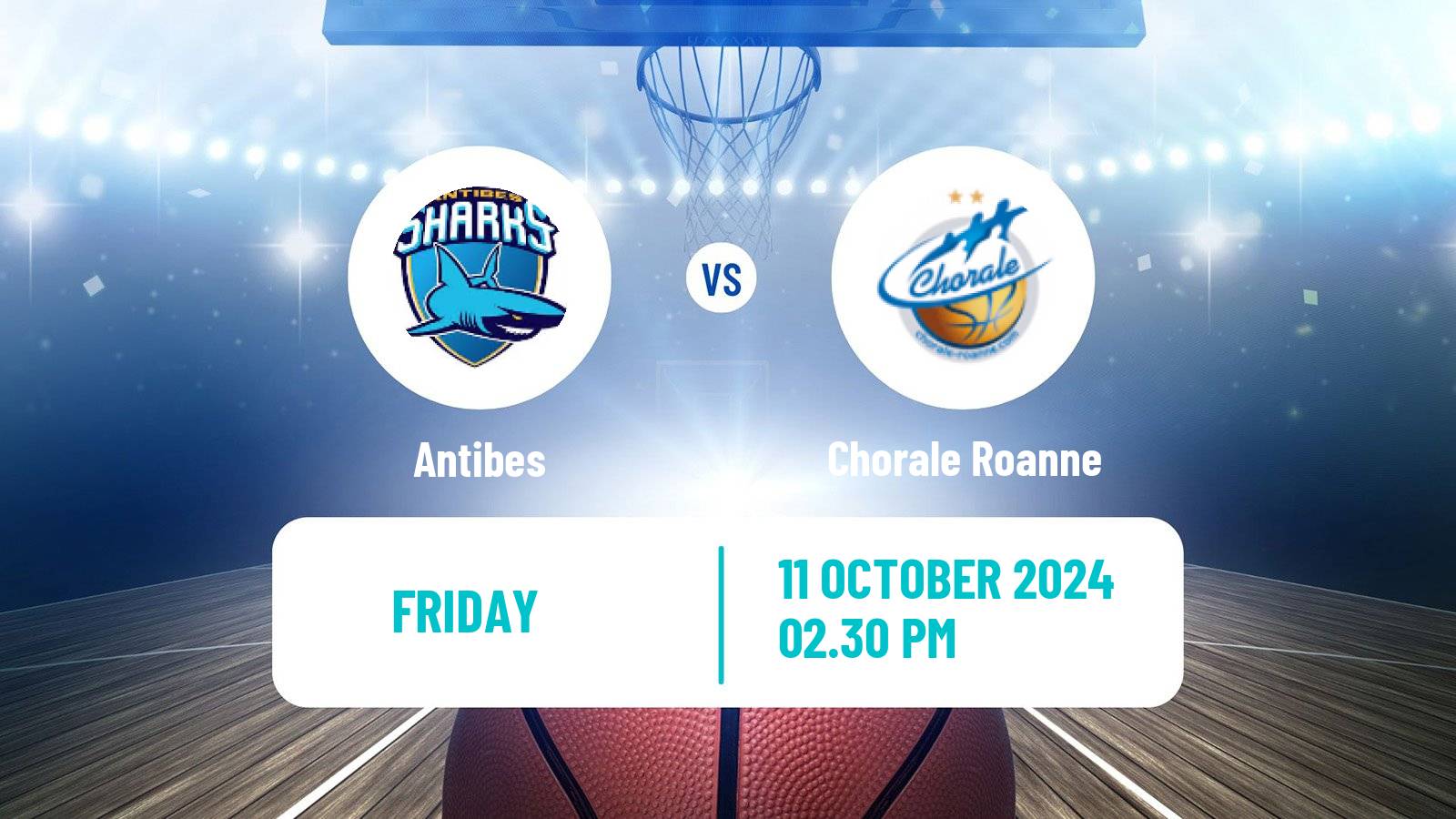 Basketball French LNB Pro B Antibes - Chorale Roanne