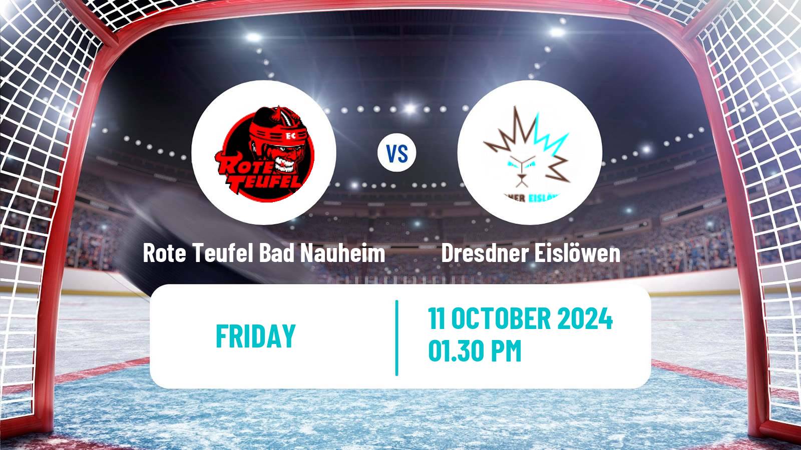 Hockey German DEL2 Rote Teufel Bad Nauheim - Dresdner Eislöwen