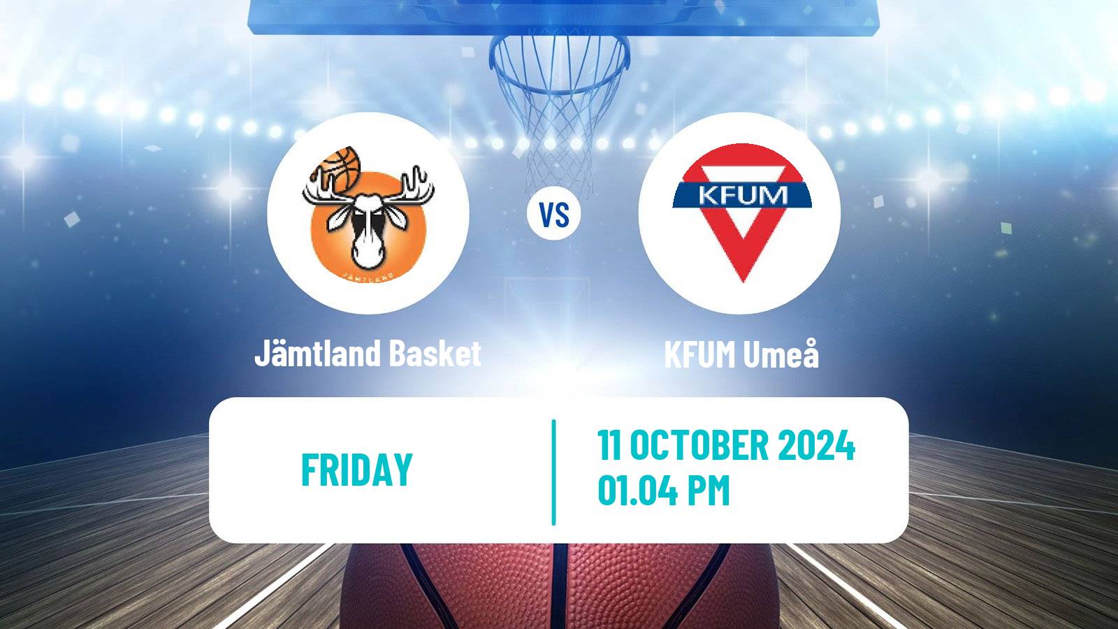 Basketball Swedish Basketligan Jämtland Basket - KFUM Umeå