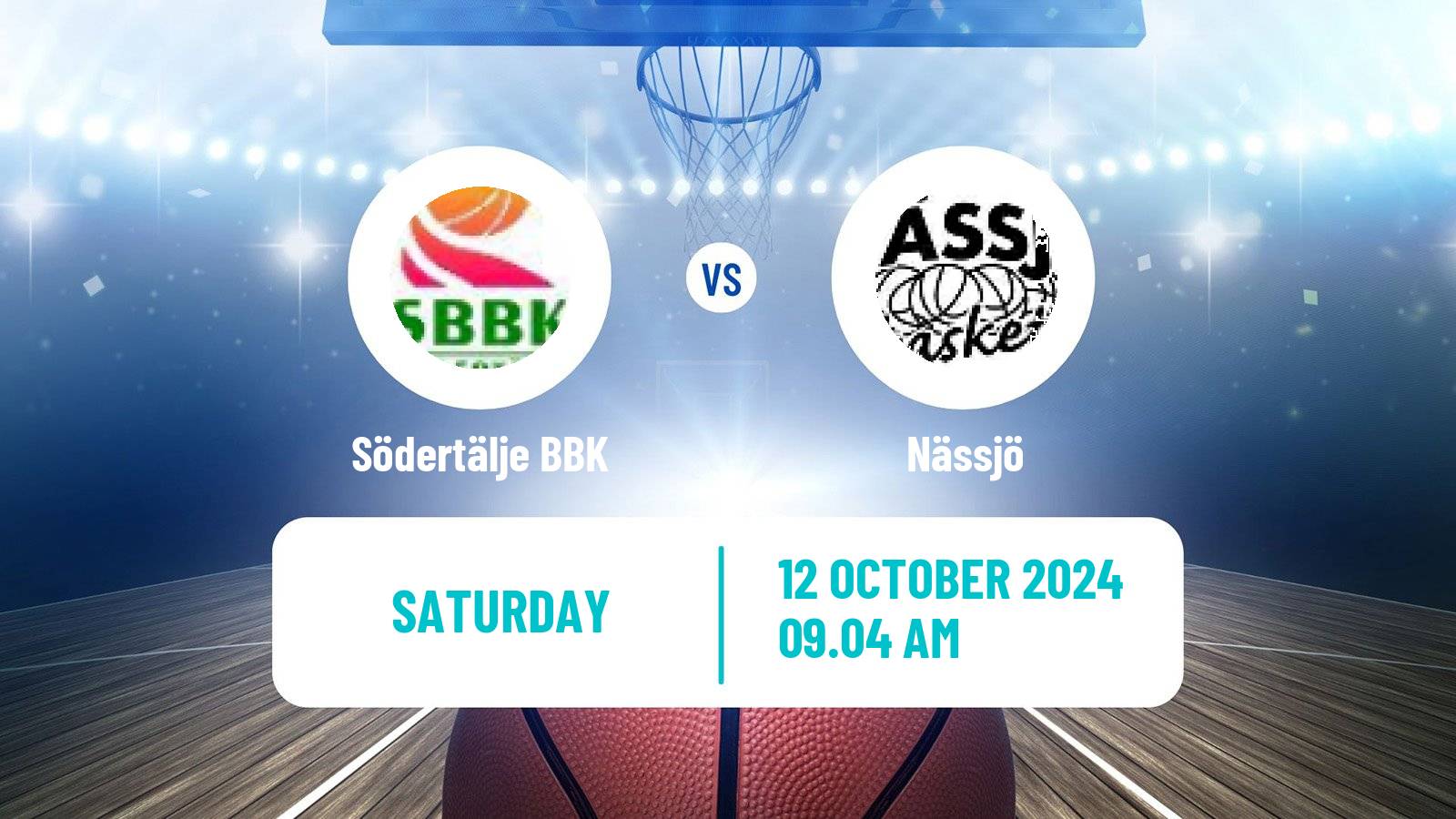 Basketball Swedish Basketligan Södertälje BBK - Nässjö