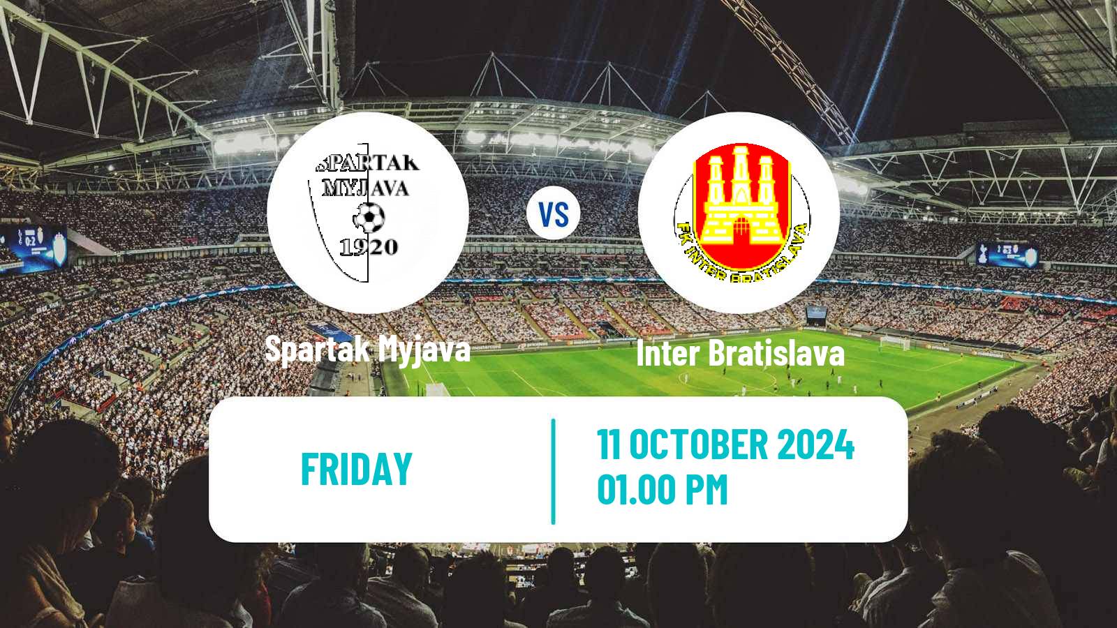 Soccer Slovak 3 Liga West Spartak Myjava - Inter Bratislava