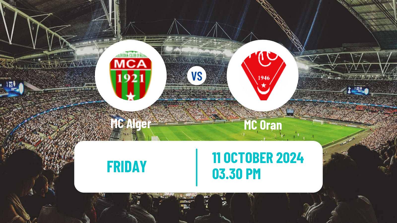 Soccer Algerian Ligue 1 MC Alger - Oran