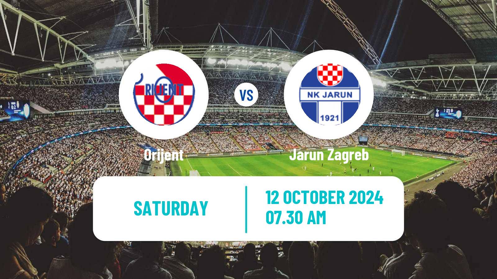 Soccer Croatian Prva NL Orijent - Jarun Zagreb