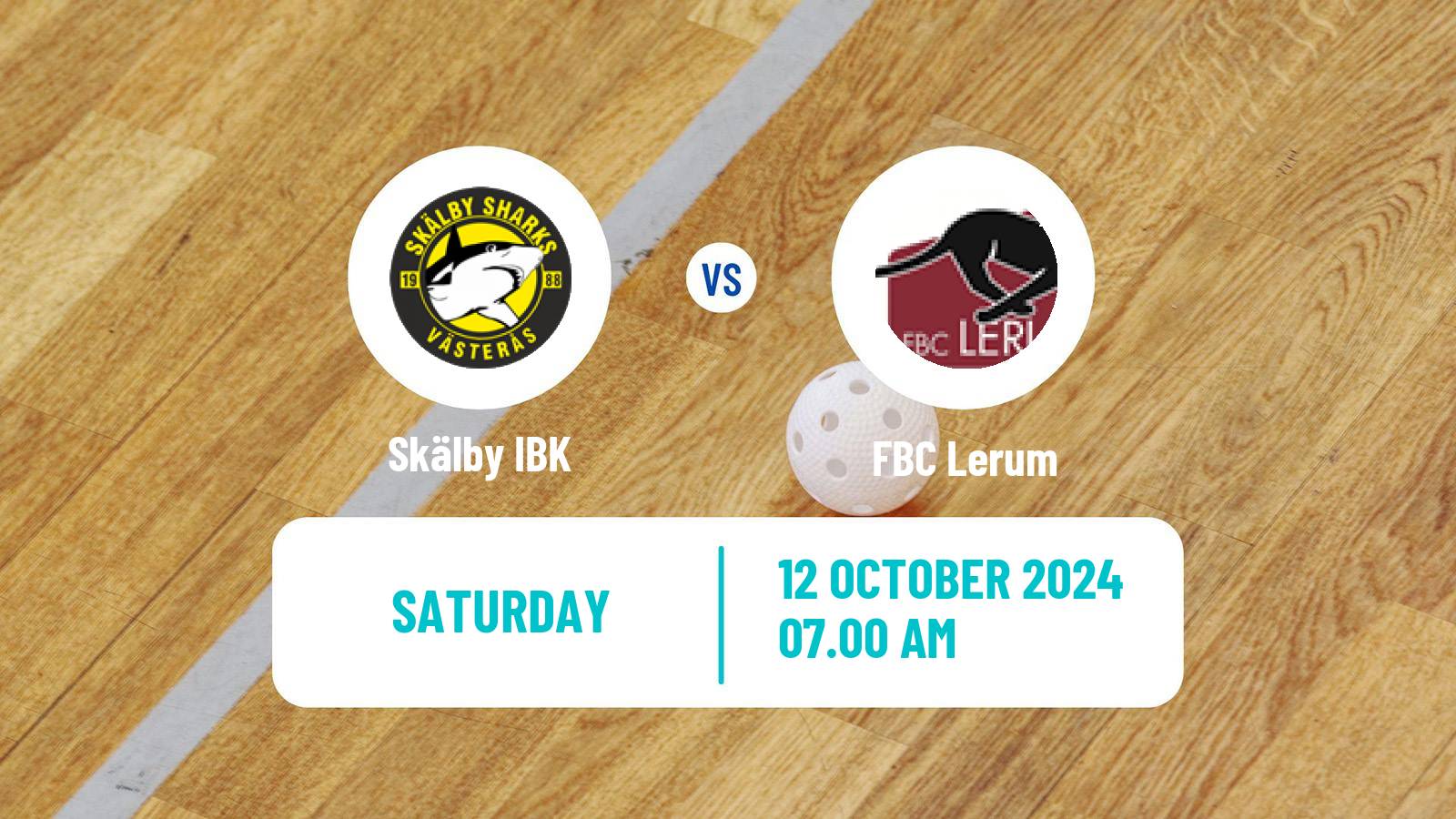 Floorball Swedish Allsvenskan Floorball Skälby - Lerum